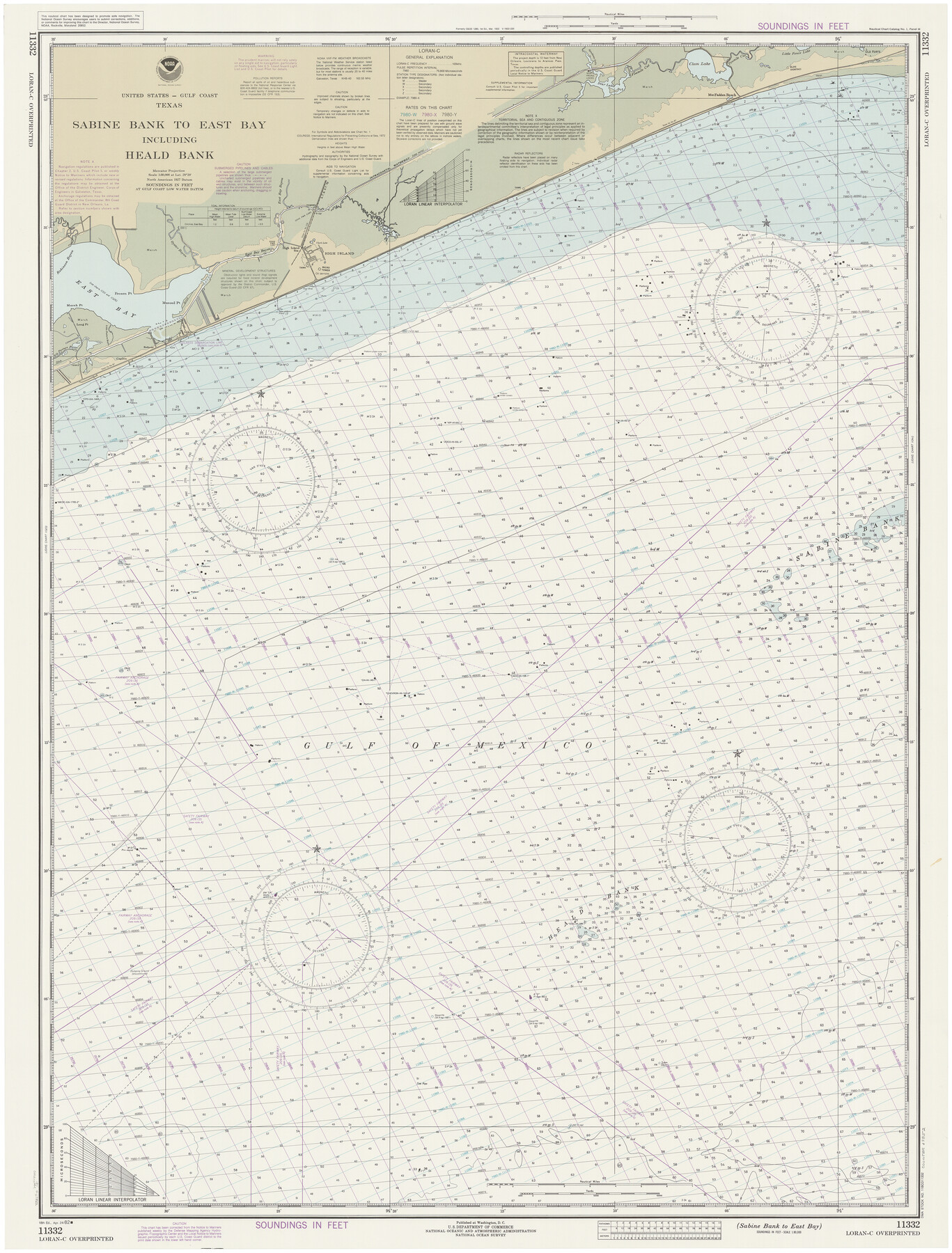 69852, Sabine Bank to East Bay including Heald Bank, General Map Collection