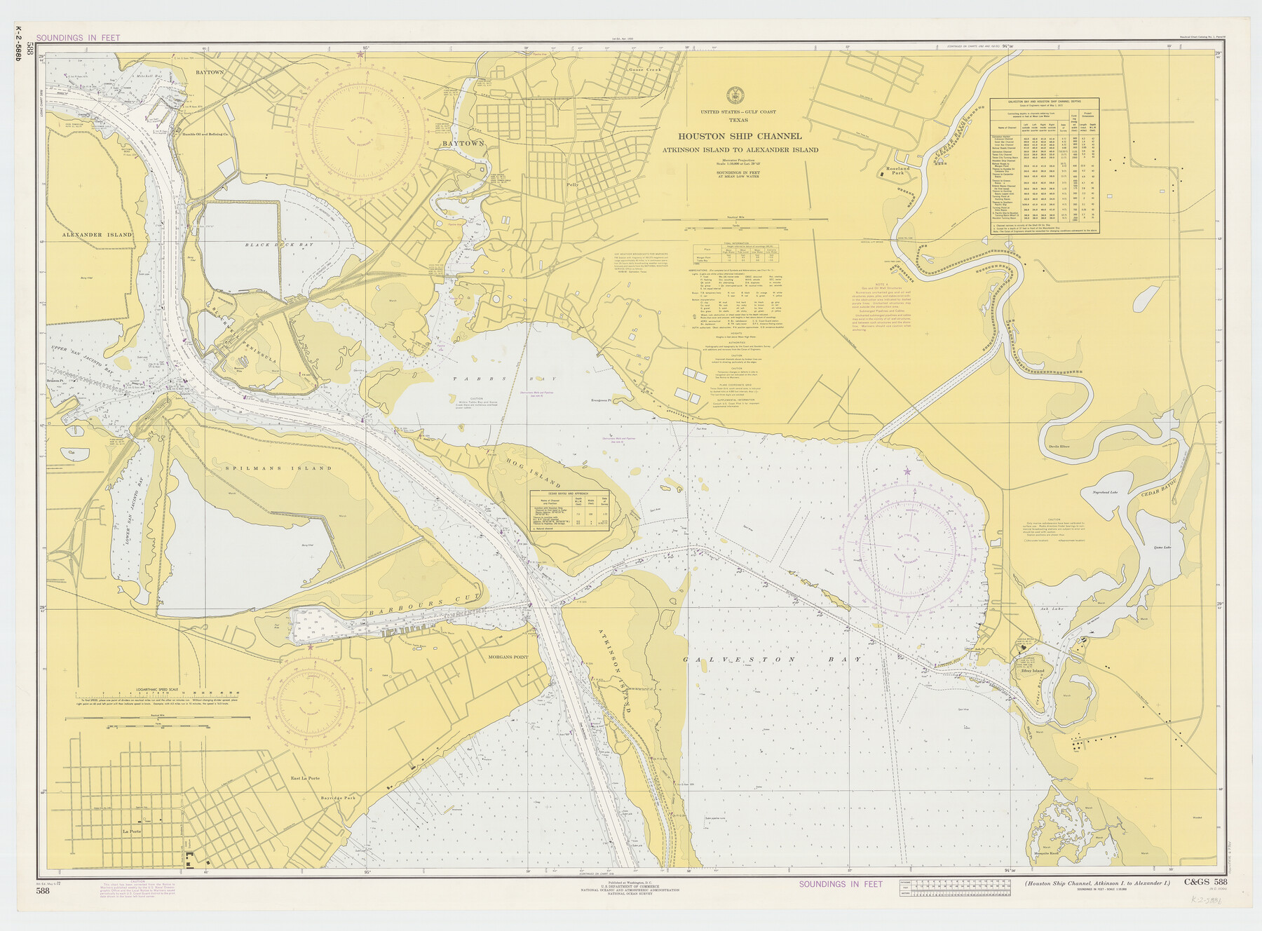 69901, Houston Ship Channel, Atkinson Island to Alexander Island, General Map Collection