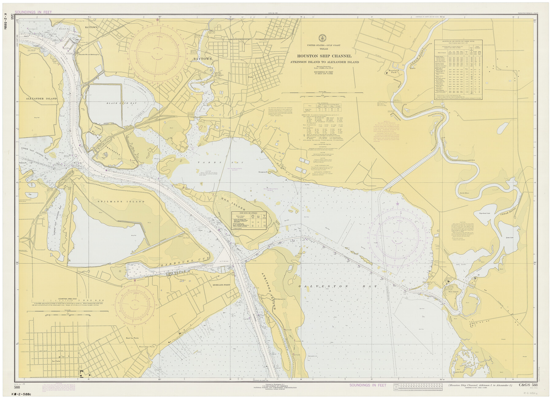 69902, Houston Ship Channel, Atkinson Island to Alexander Island, General Map Collection
