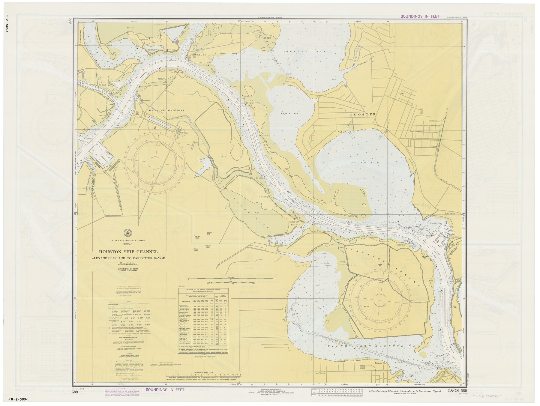 69909, Houston Ship Channel, Alexander Island to Carpenter Bayou, General Map Collection
