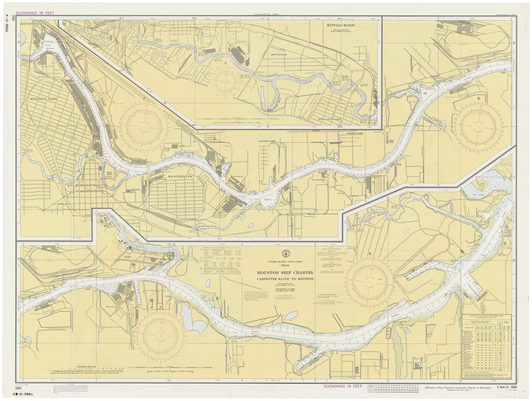 69910, Houston Ship Channel, Alexander Island to Carpenter Bayou, General Map Collection
