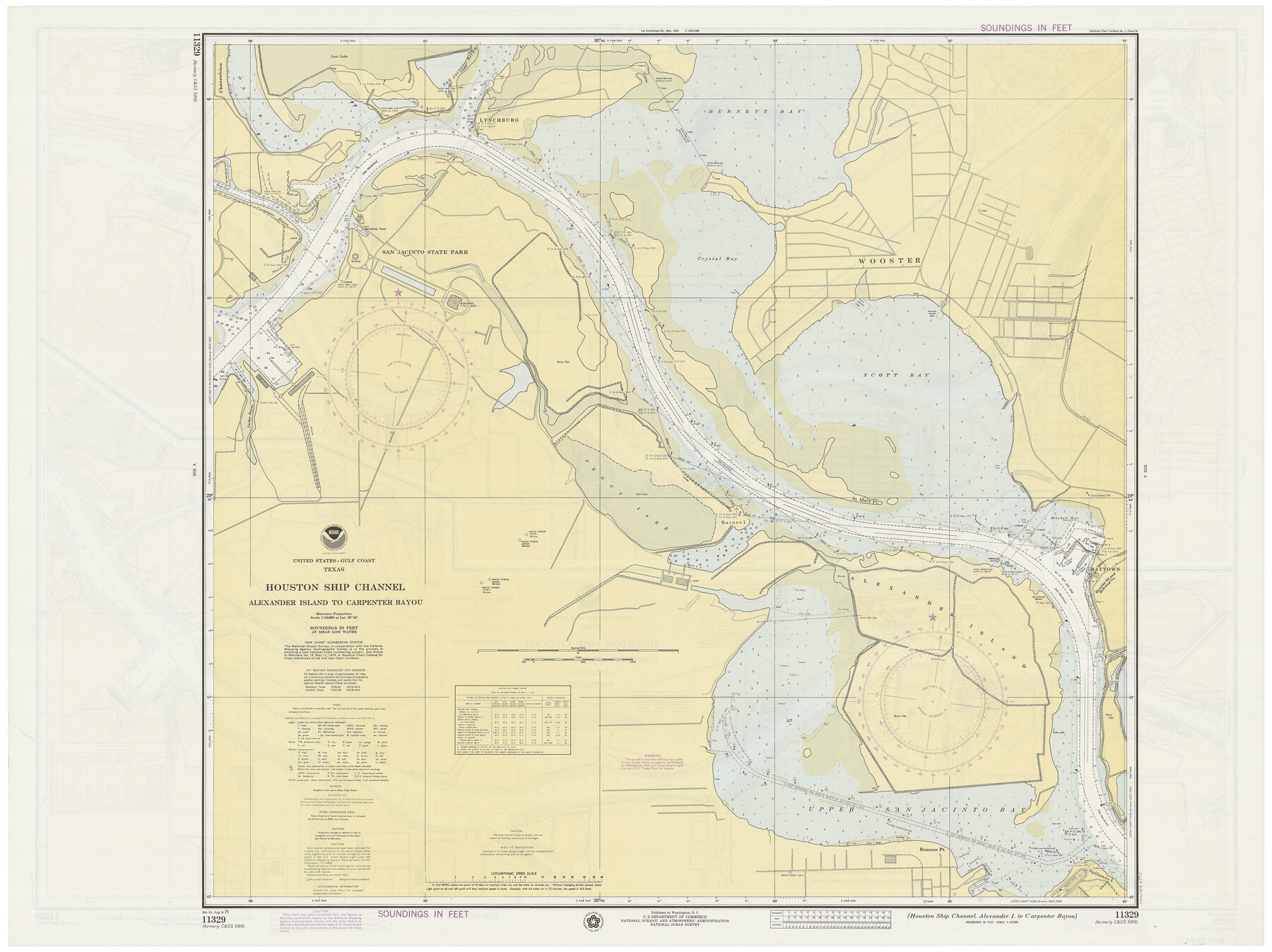 69911, Houston Ship Channel, Alexander Island to Carpenter Bayou, General Map Collection
