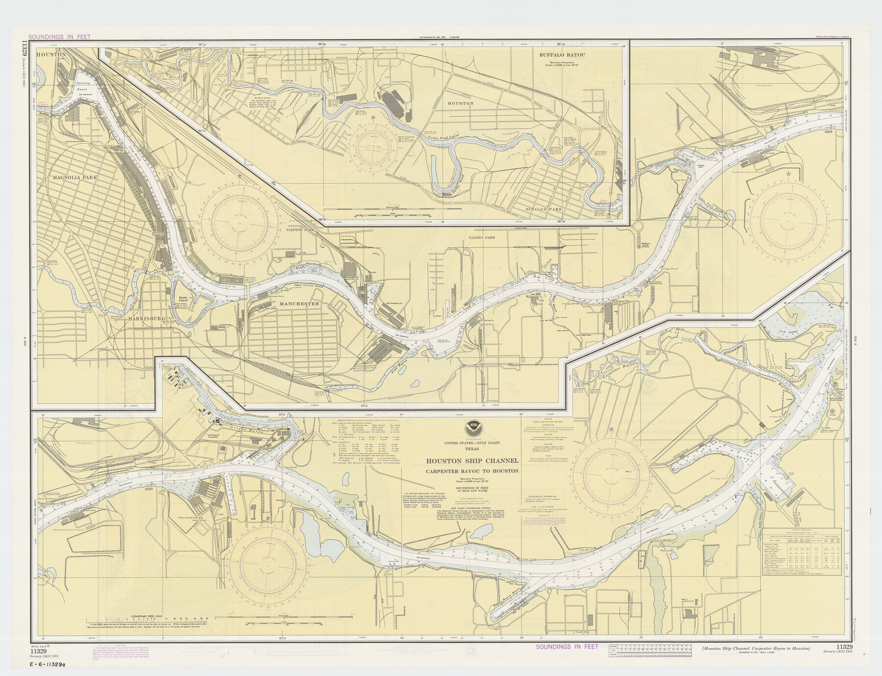 69912, Houston Ship Channel, Alexander Island to Carpenter Bayou, General Map Collection