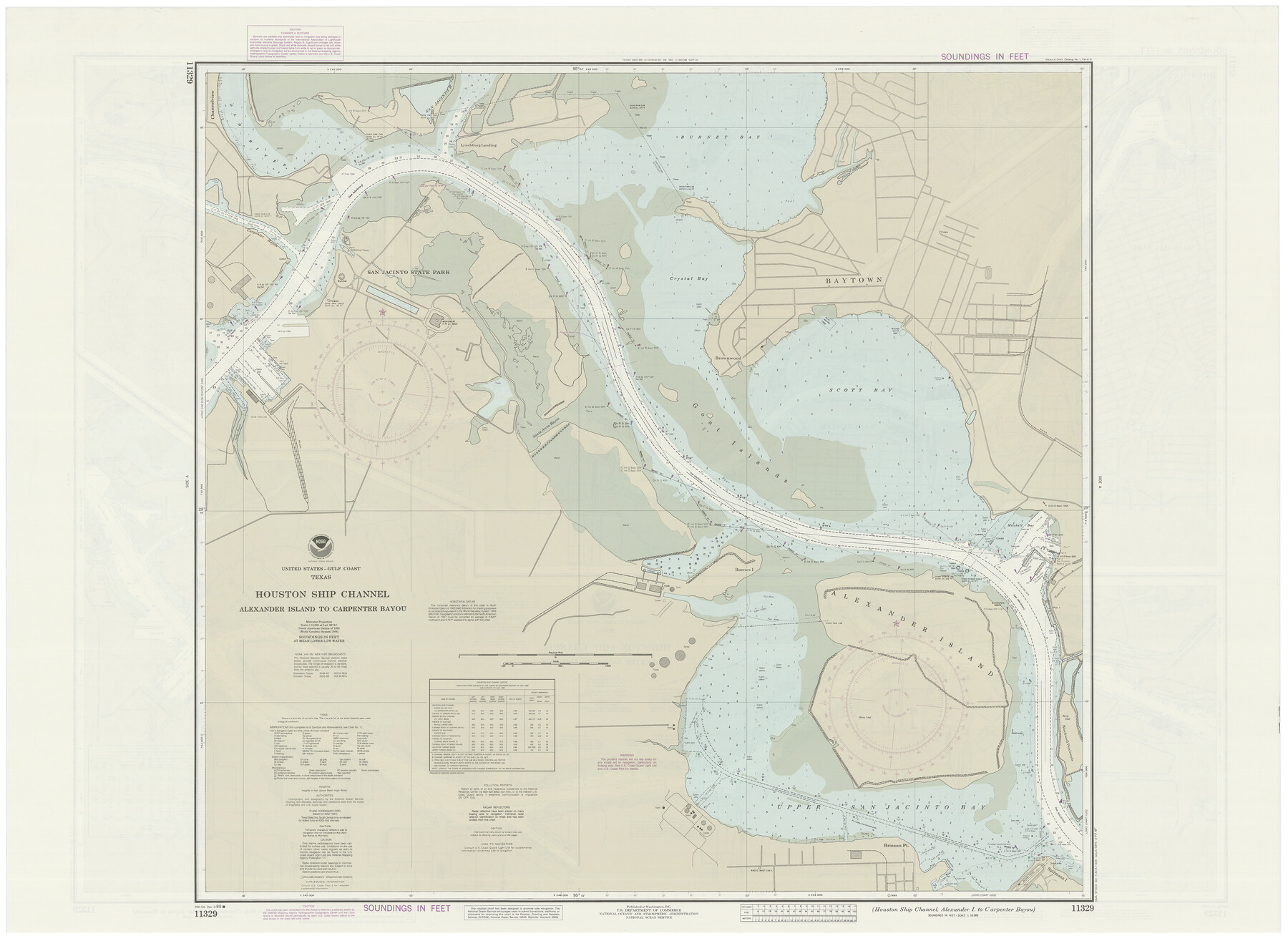 69915, Houston Ship Channel, Alexander Island to Carpenter Bayou, General Map Collection

