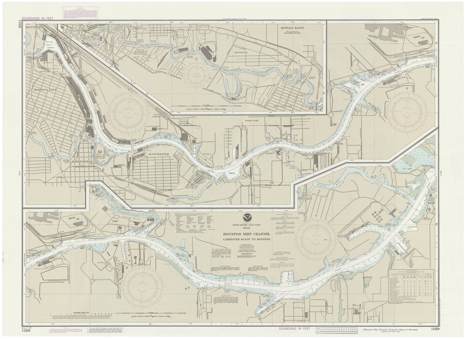 69916, Houston Ship Channel, Alexander Island to Carpenter Bayou, General Map Collection
