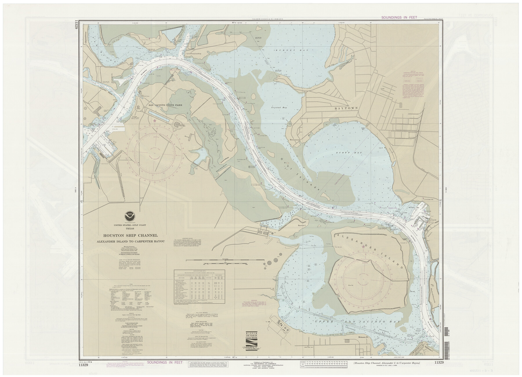 69917, Houston Ship Channel, Alexander Island to Carpenter Bayou, General Map Collection
