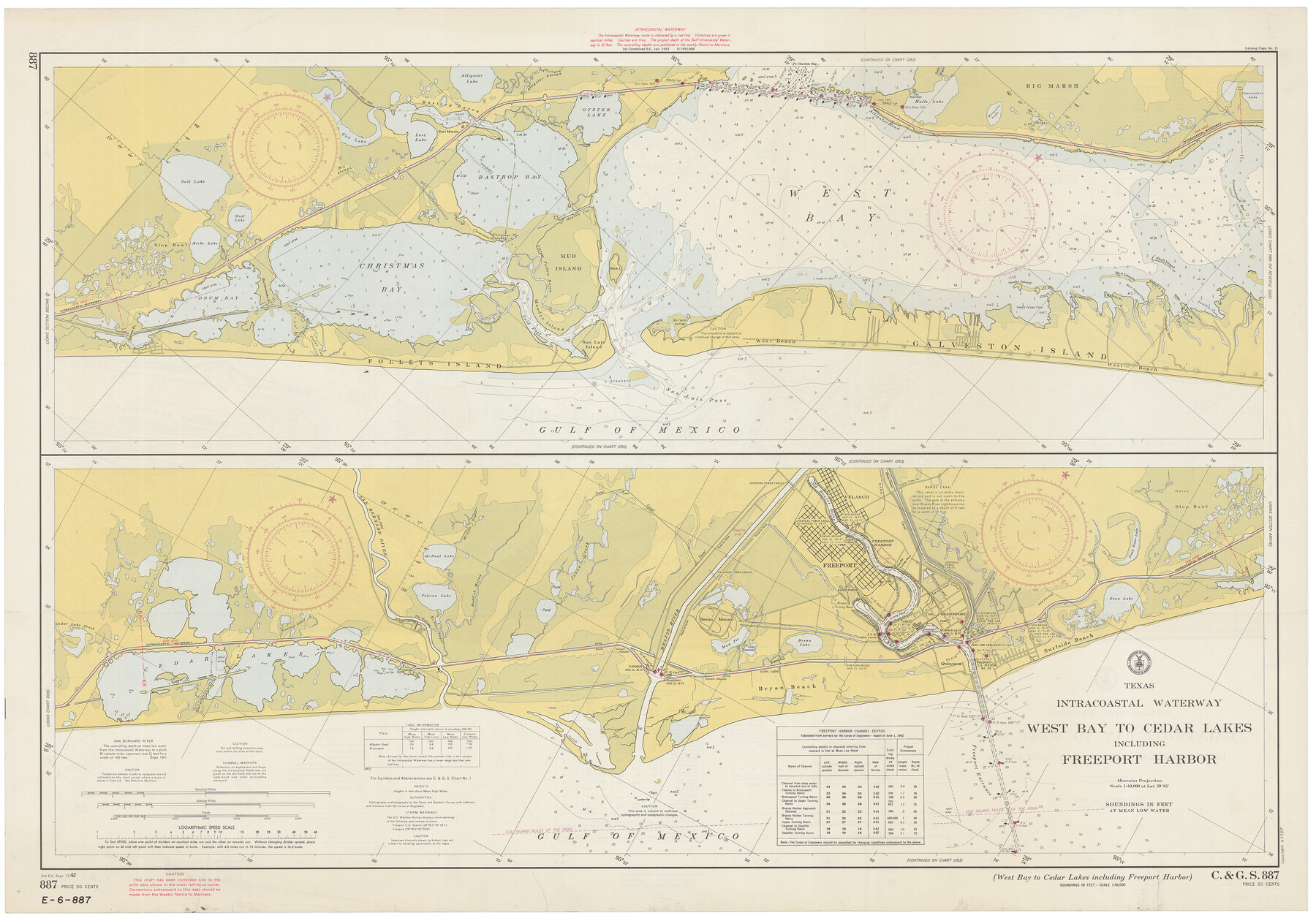 69937, Intracoastal Waterway - Galveston Bay to West Bay including Galveston Bay Entrance, General Map Collection
