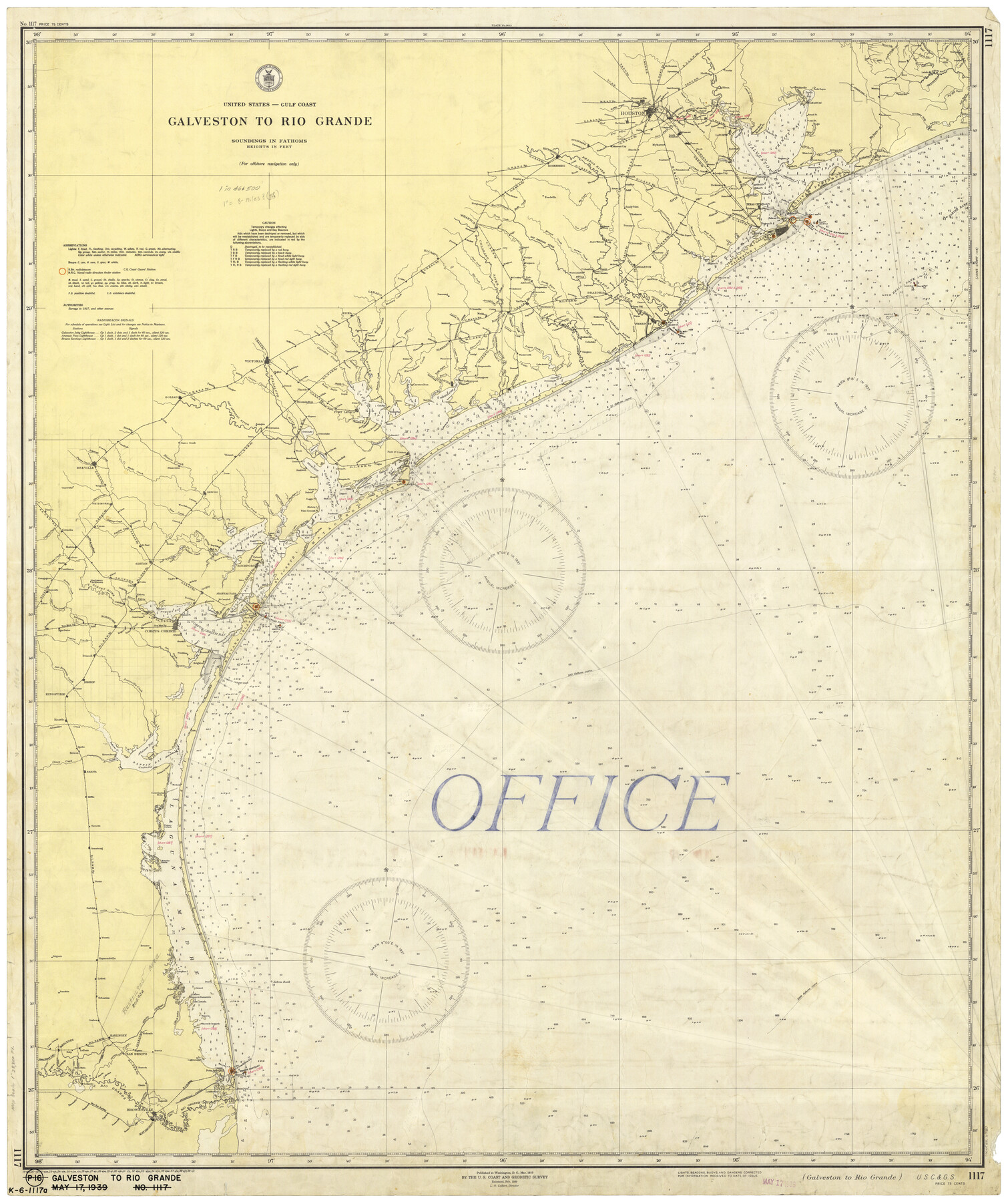 69951, Galveston to Rio Grande, General Map Collection
