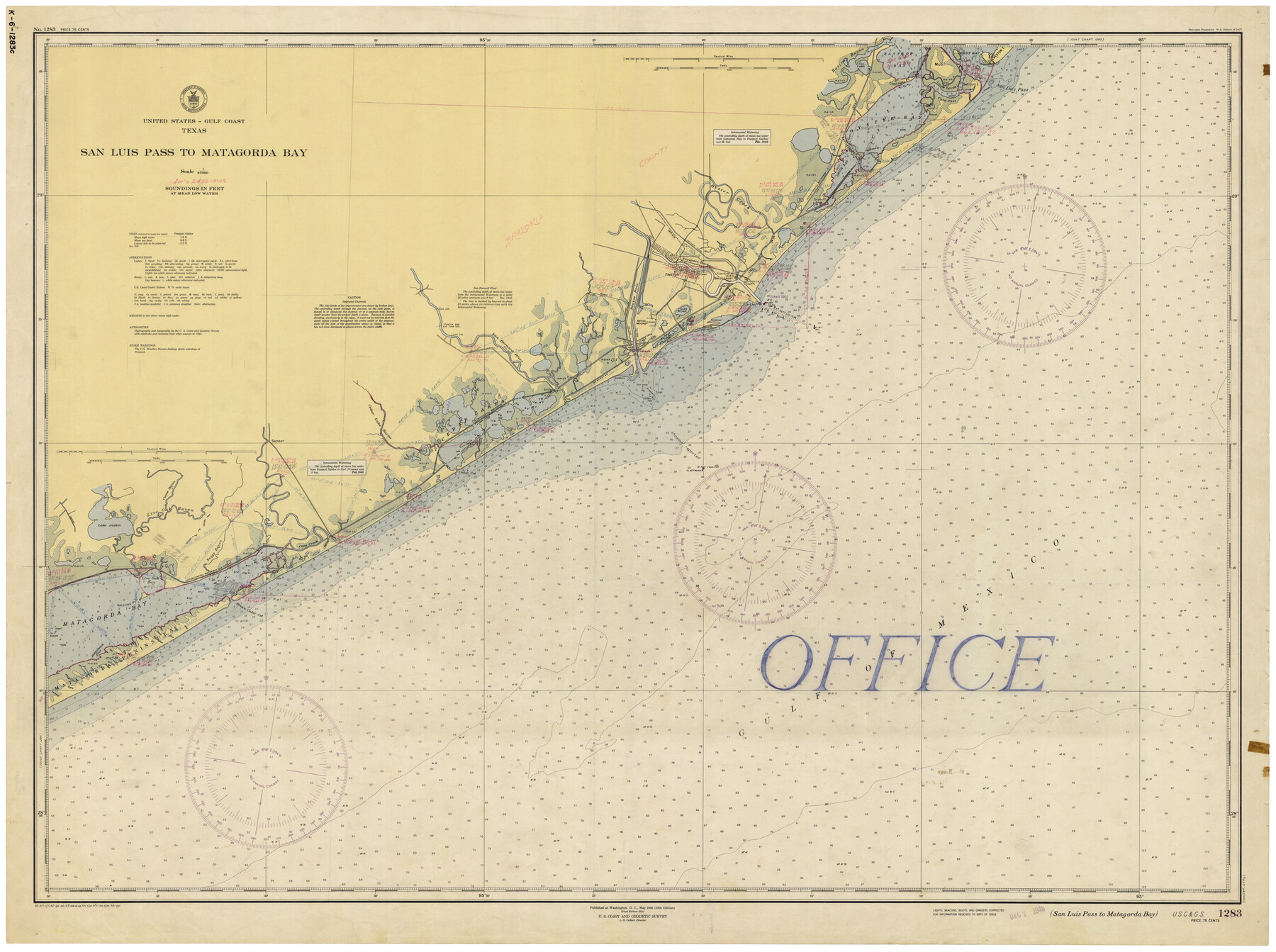 69961, San Luis Pass to Matagorda Bay, General Map Collection
