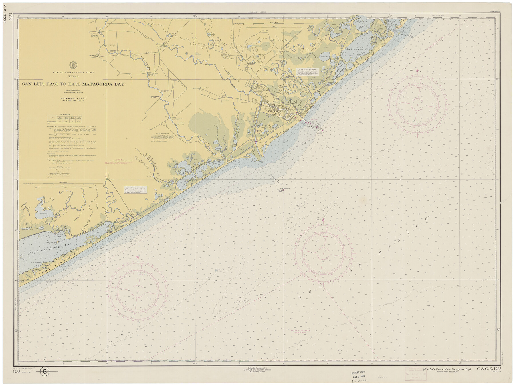69962, San Luis Pass to East Matagorda Bay, General Map Collection
