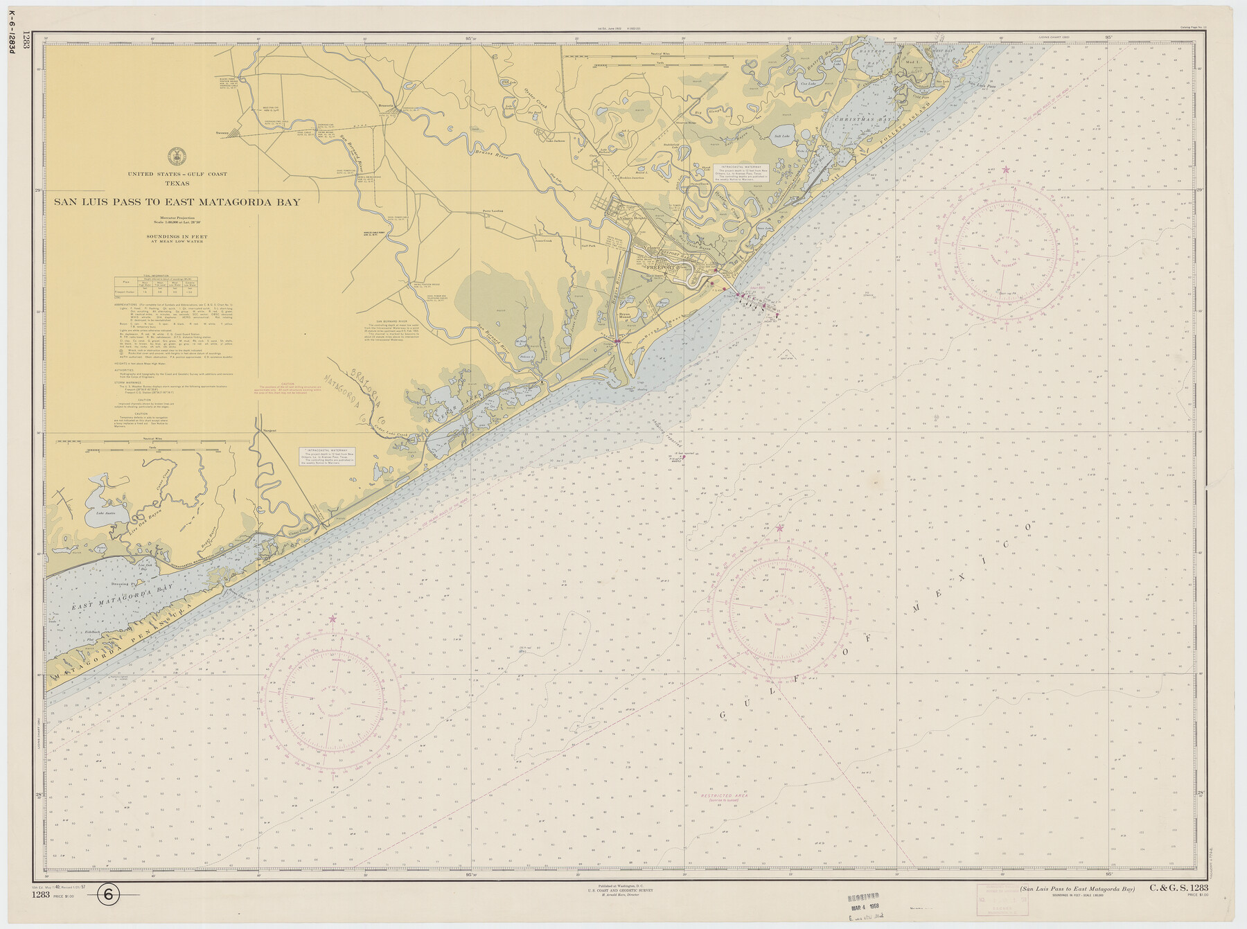 69962, San Luis Pass to East Matagorda Bay, General Map Collection