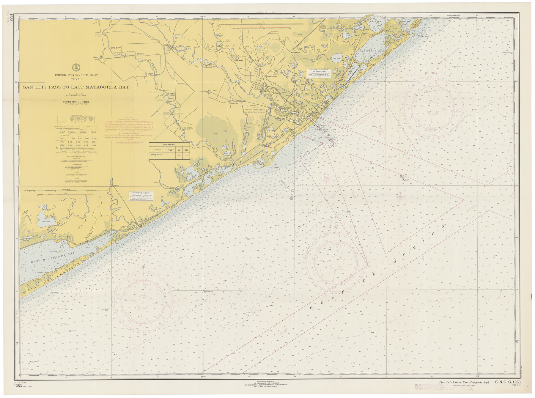 69965, San Luis Pass to East Matagorda Bay, General Map Collection
