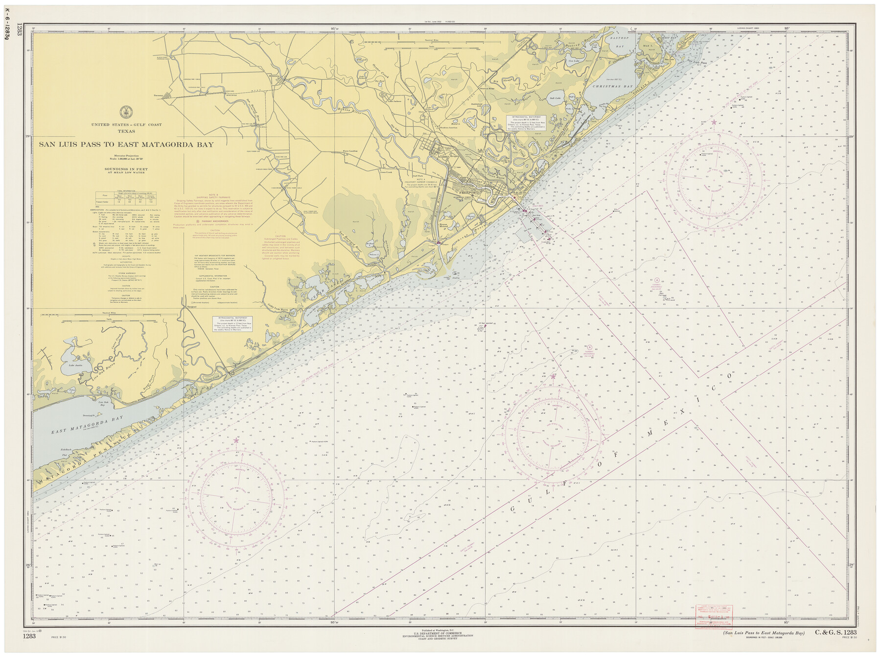 69966, San Luis Pass to East Matagorda Bay, General Map Collection
