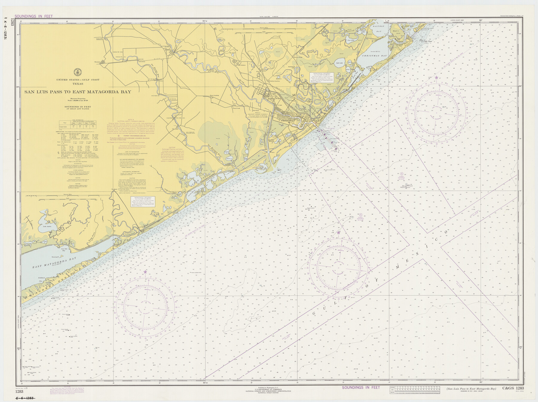 69968, San Luis Pass to East Matagorda Bay, General Map Collection