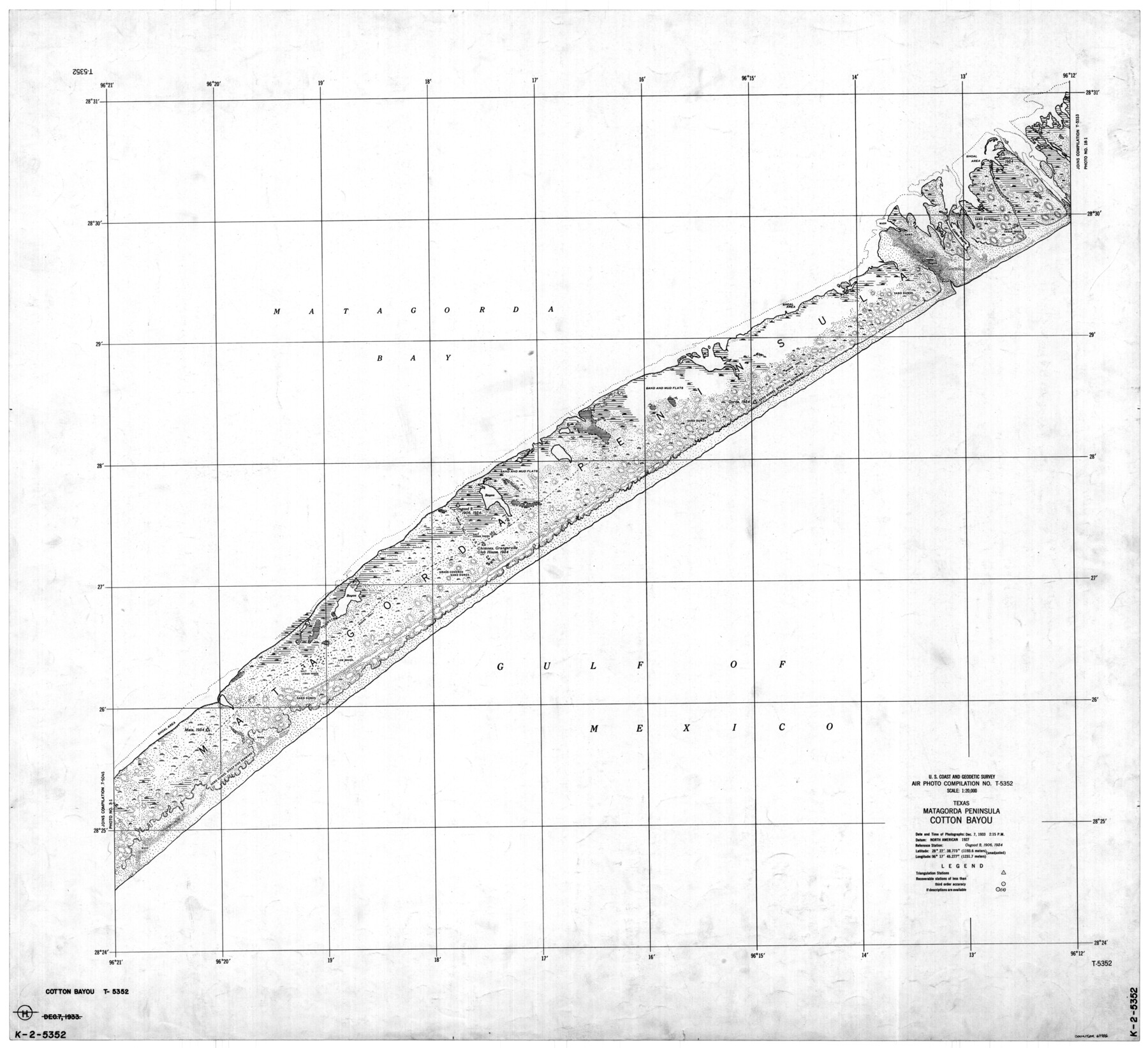 69986, Texas, Matagorda Peninsula, Cotton Bayou, General Map Collection