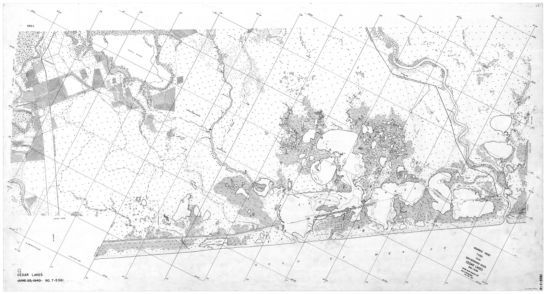 69993, Texas, San Bernard River, Cedar Lakes, General Map Collection
