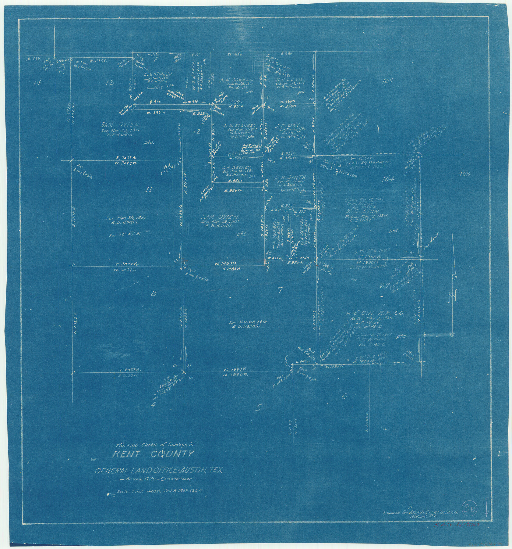 70010, Kent County Working Sketch 3b, General Map Collection