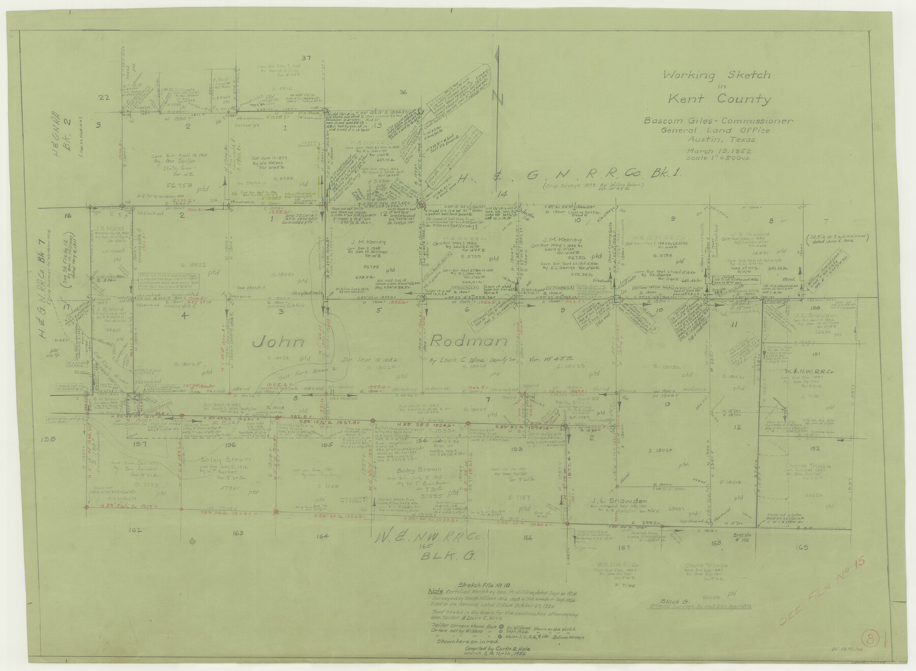 70015, Kent County Working Sketch 8, General Map Collection