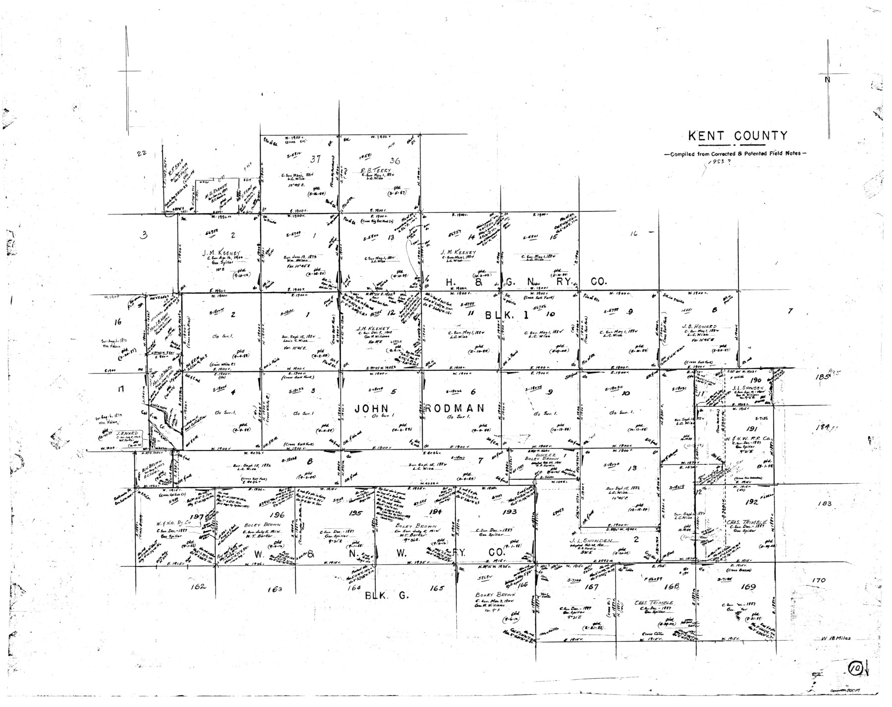 70017, Kent County Working Sketch 10, General Map Collection