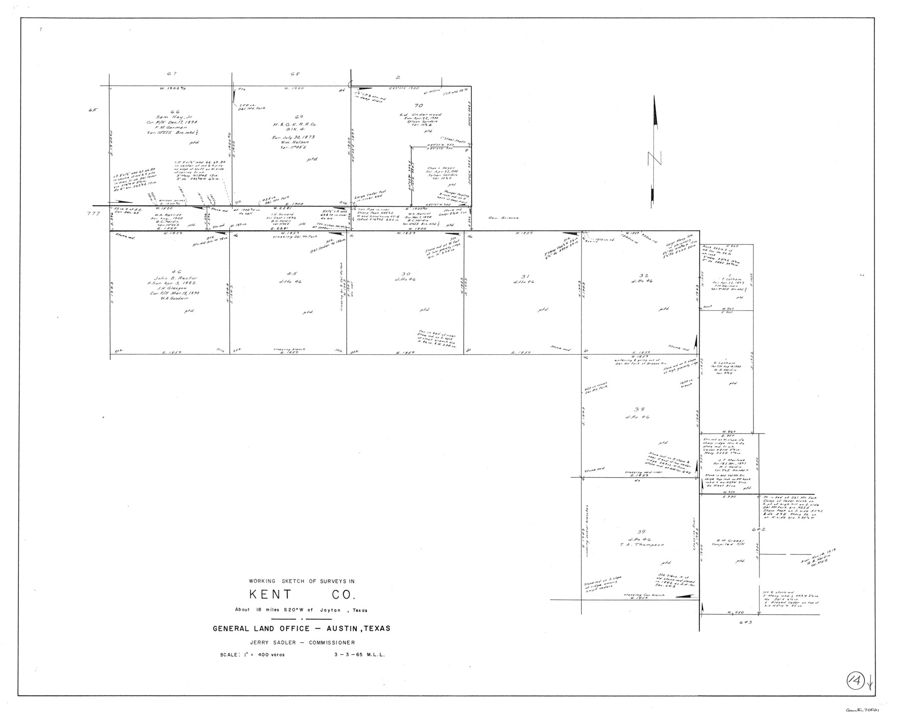 70021, Kent County Working Sketch 14, General Map Collection