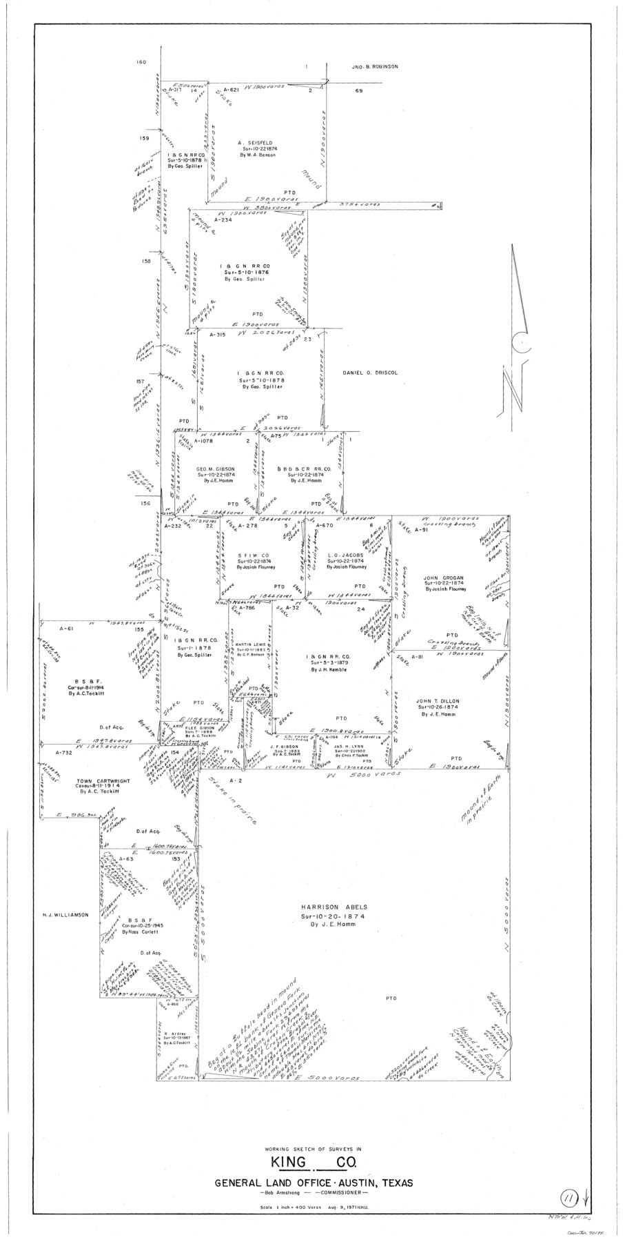 70175, King County Working Sketch 11, General Map Collection