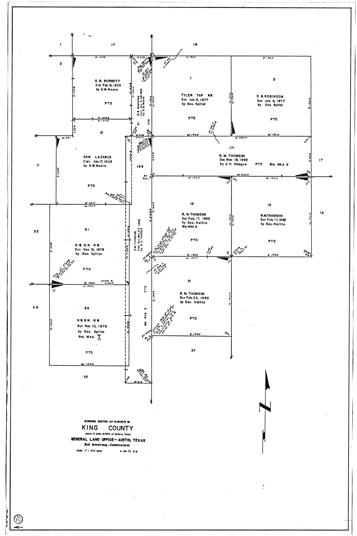 70176, King County Working Sketch 12, General Map Collection