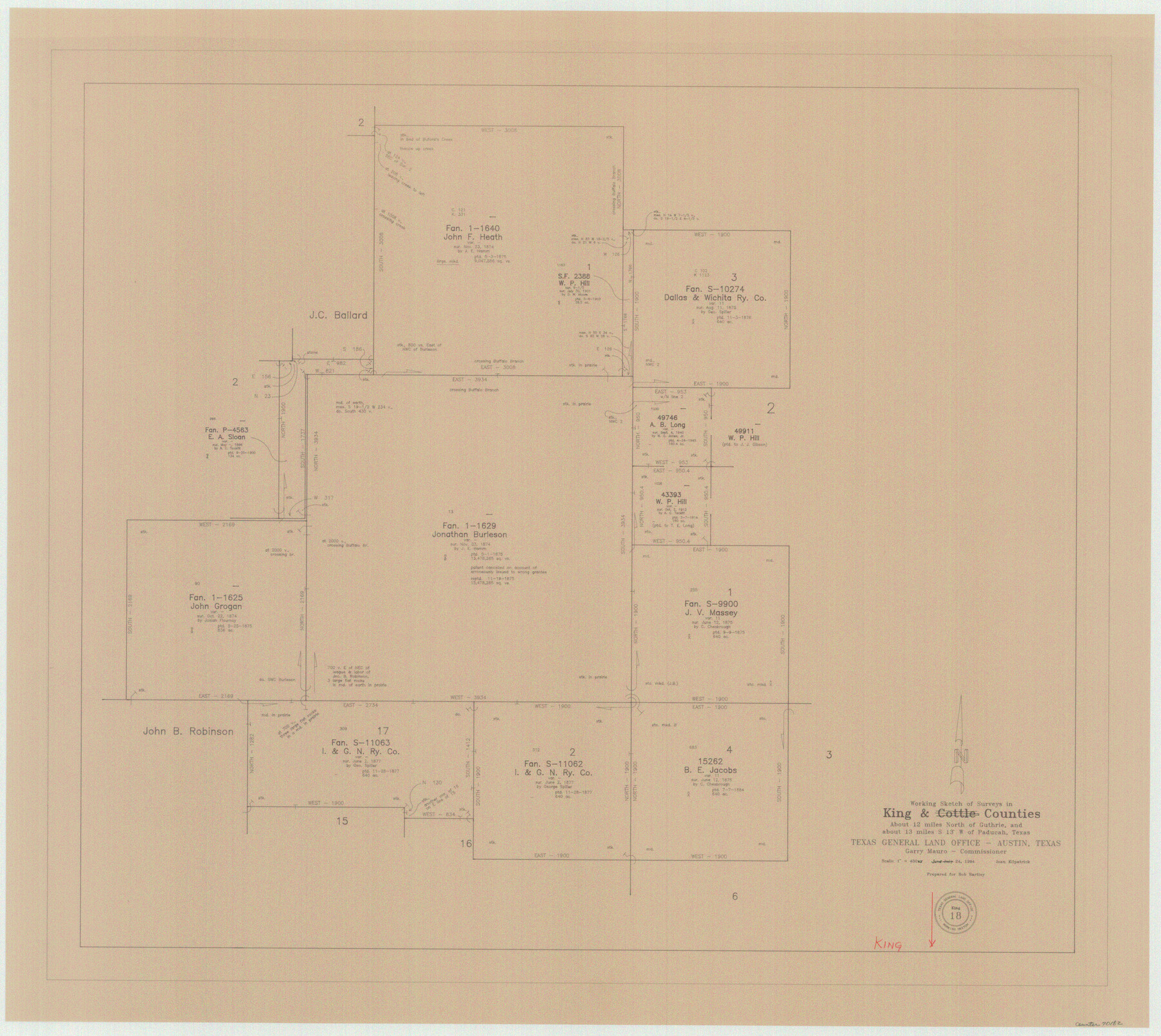 70182, King County Working Sketch 18, General Map Collection