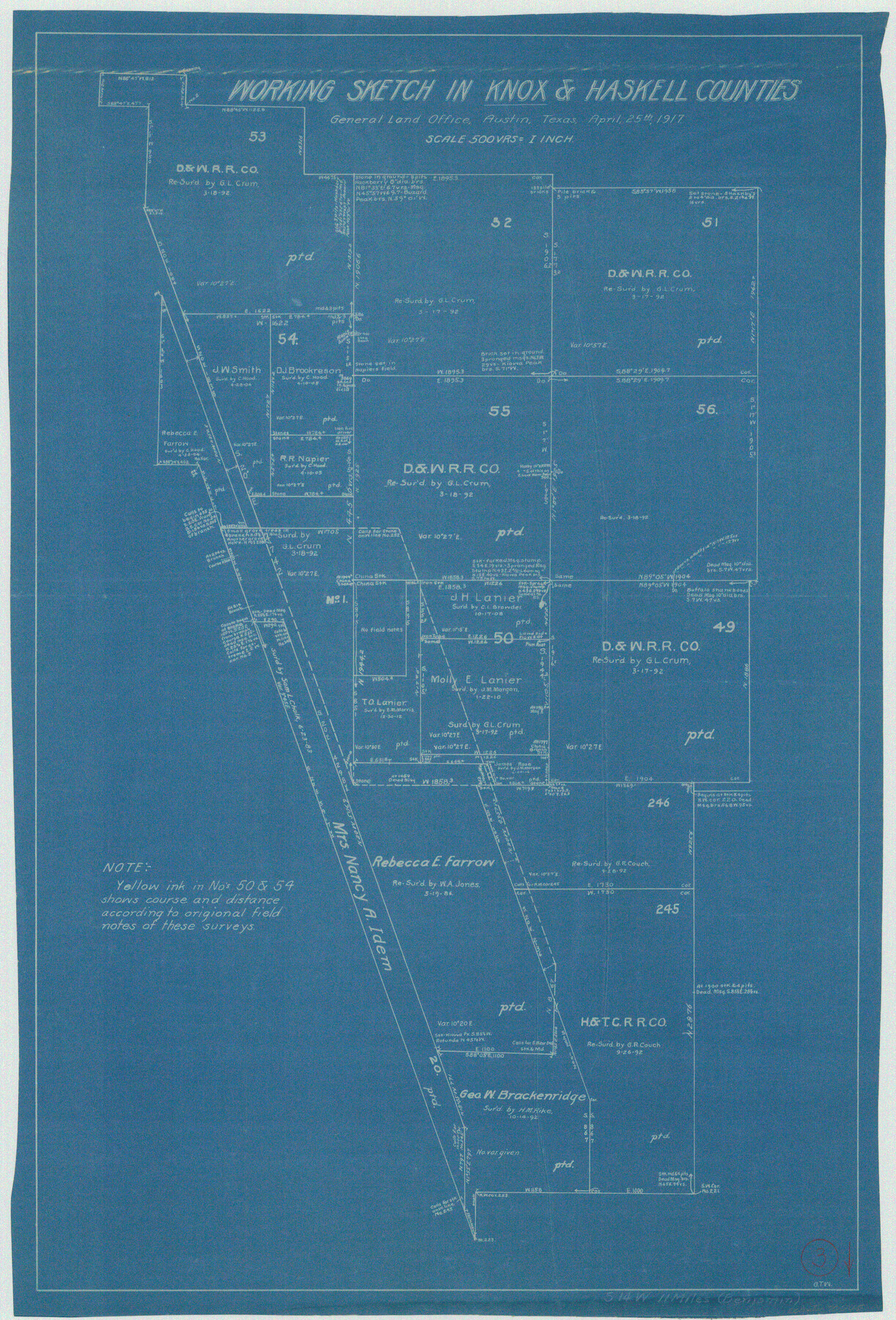 70245, Knox County Working Sketch 3, General Map Collection