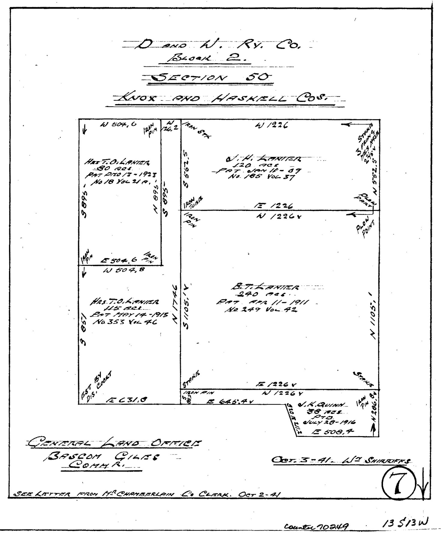 70249, Knox County Working Sketch 7, General Map Collection