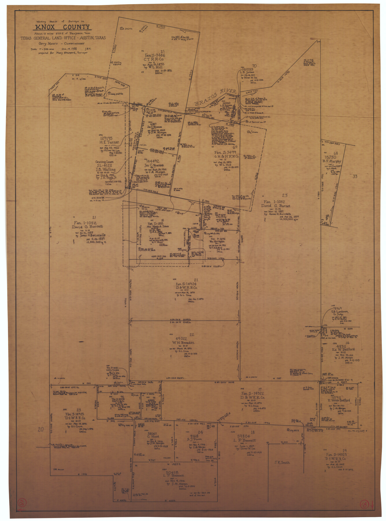 70260, Knox County Working Sketch 18, General Map Collection