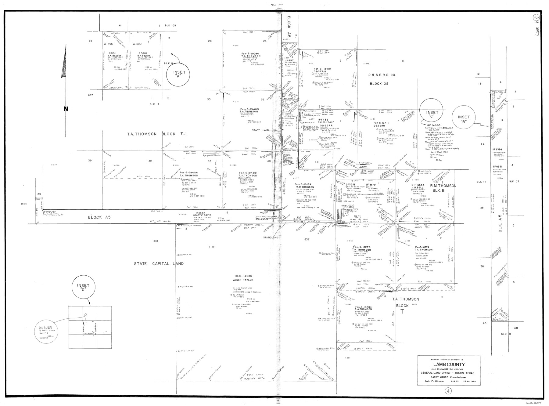 70277, Lamb County Working Sketch 4, General Map Collection