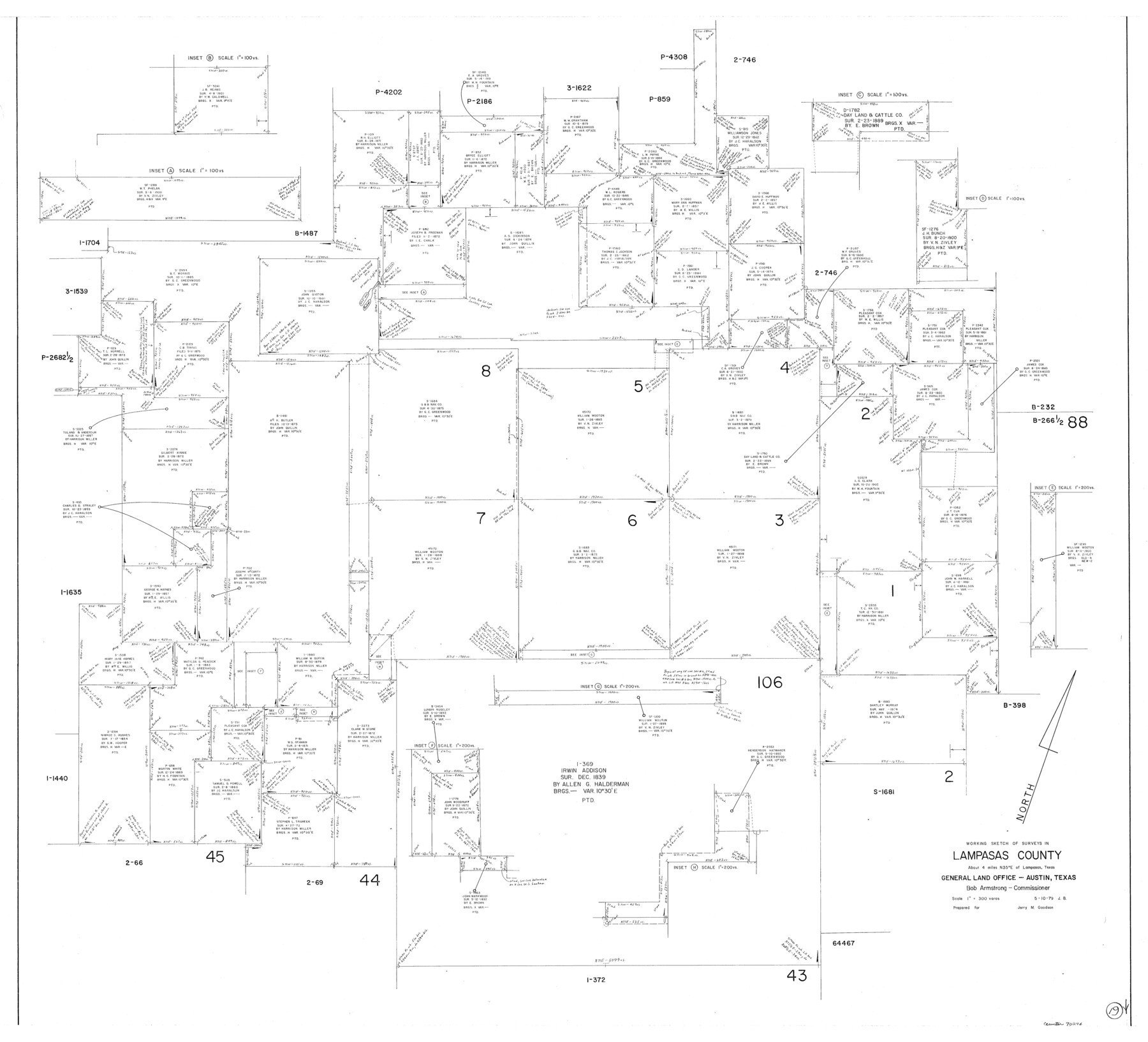 70296, Lampasas County Working Sketch 19, General Map Collection