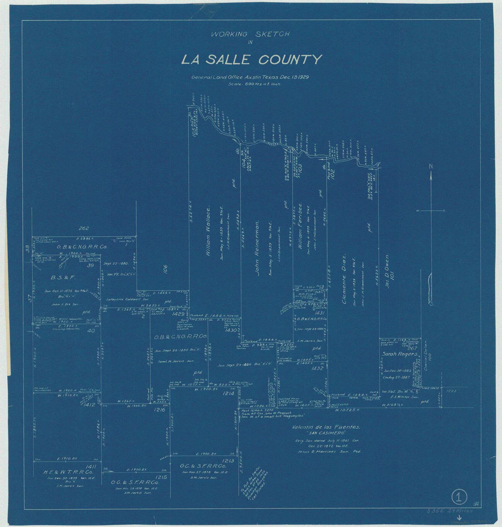 70302, La Salle County Working Sketch 1, General Map Collection