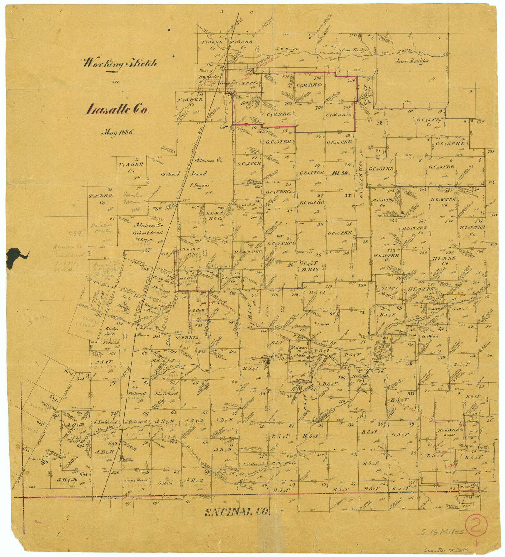 70303, La Salle County Working Sketch 2, General Map Collection