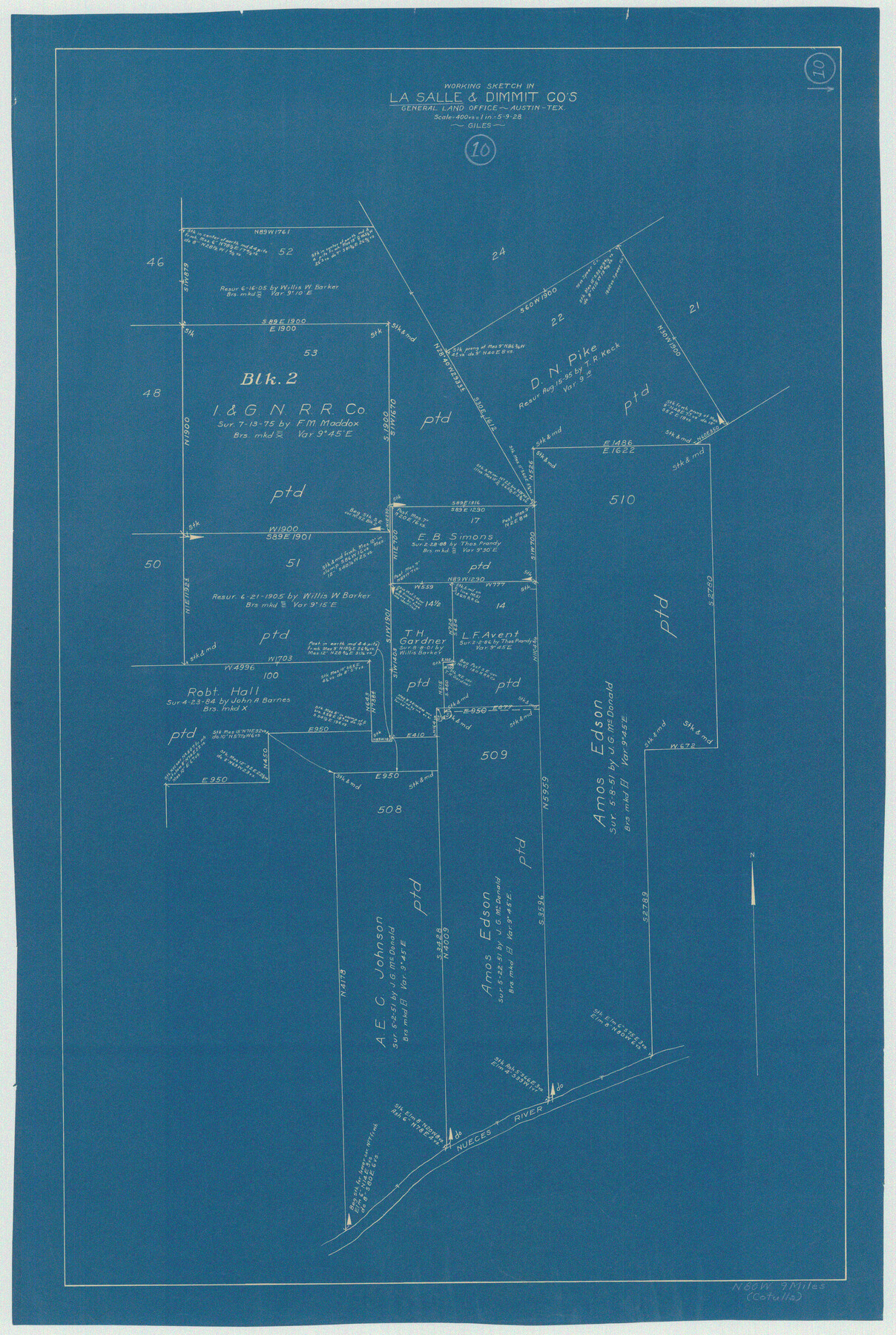 70311, La Salle County Working Sketch 10, General Map Collection