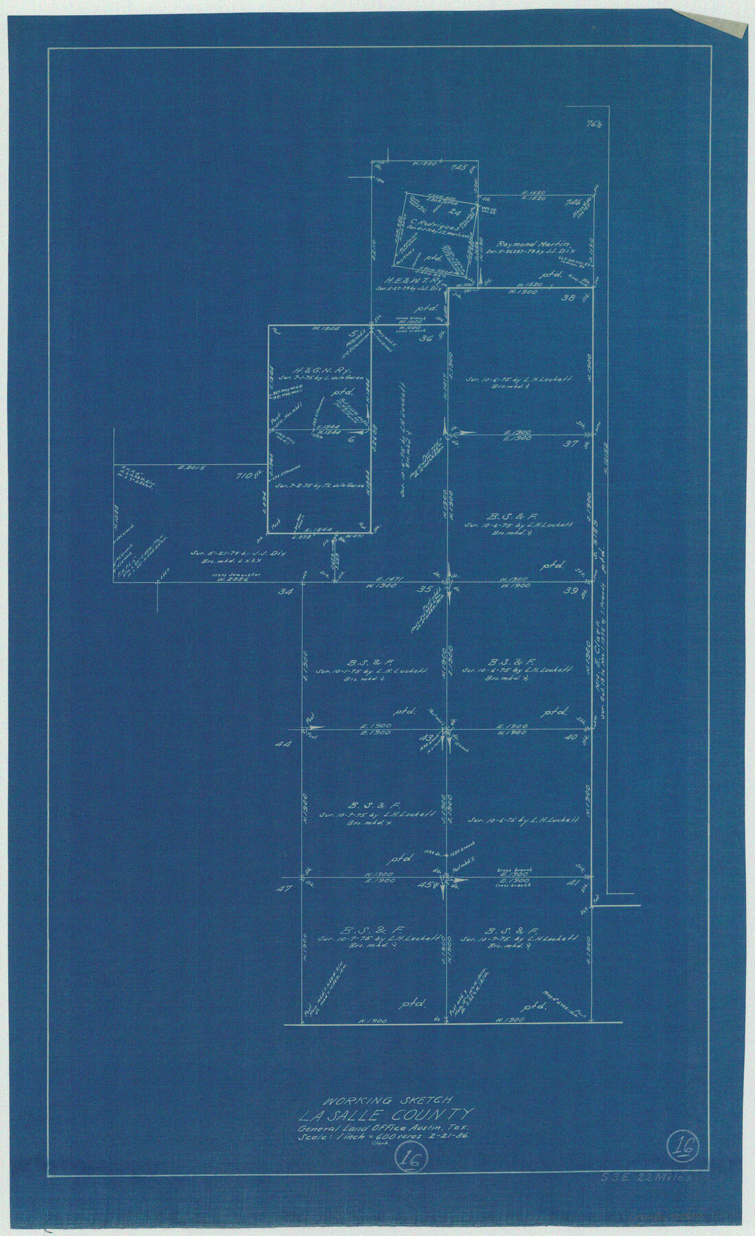 70317, La Salle County Working Sketch 16, General Map Collection