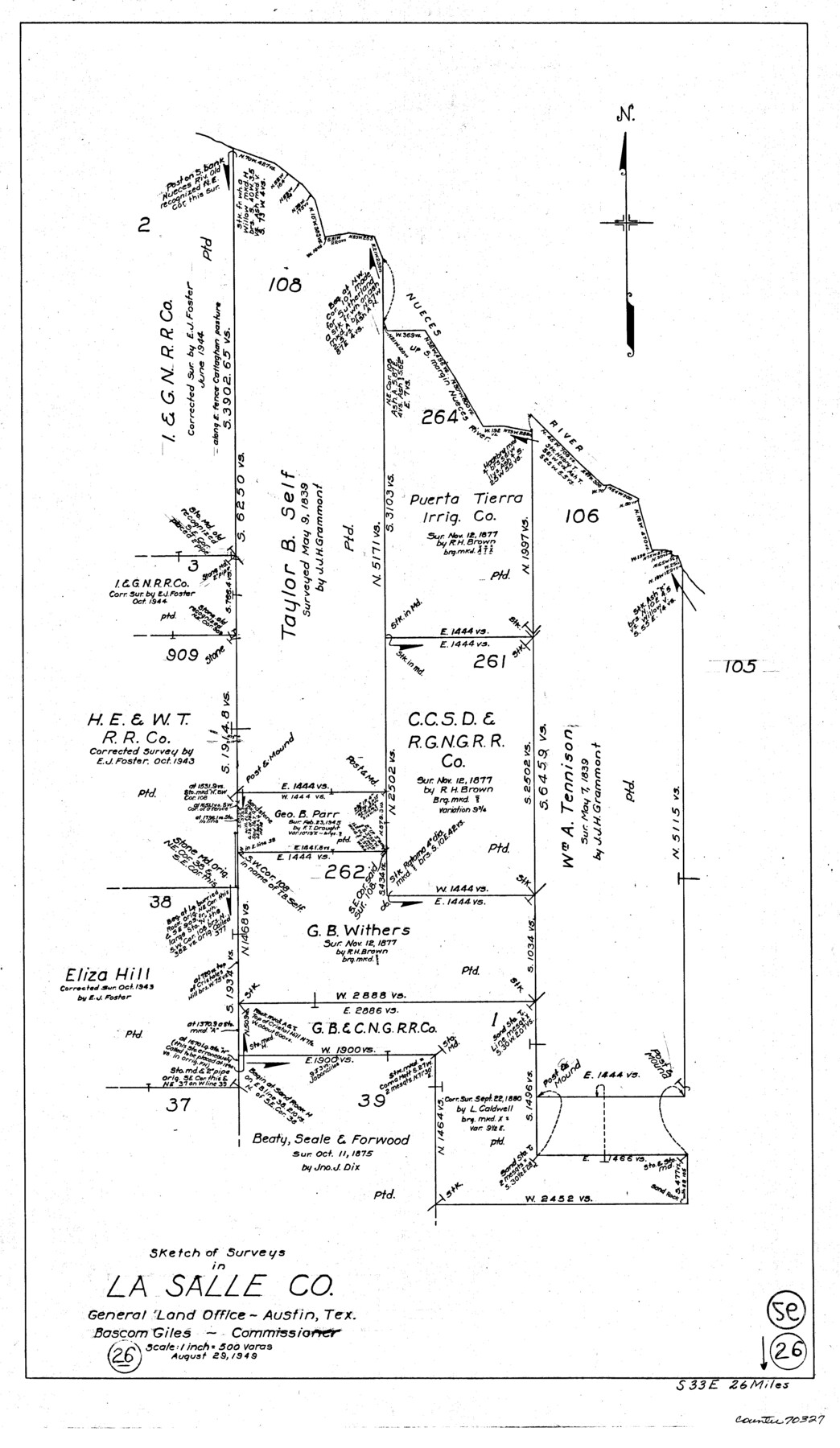 70327, La Salle County Working Sketch 26, General Map Collection