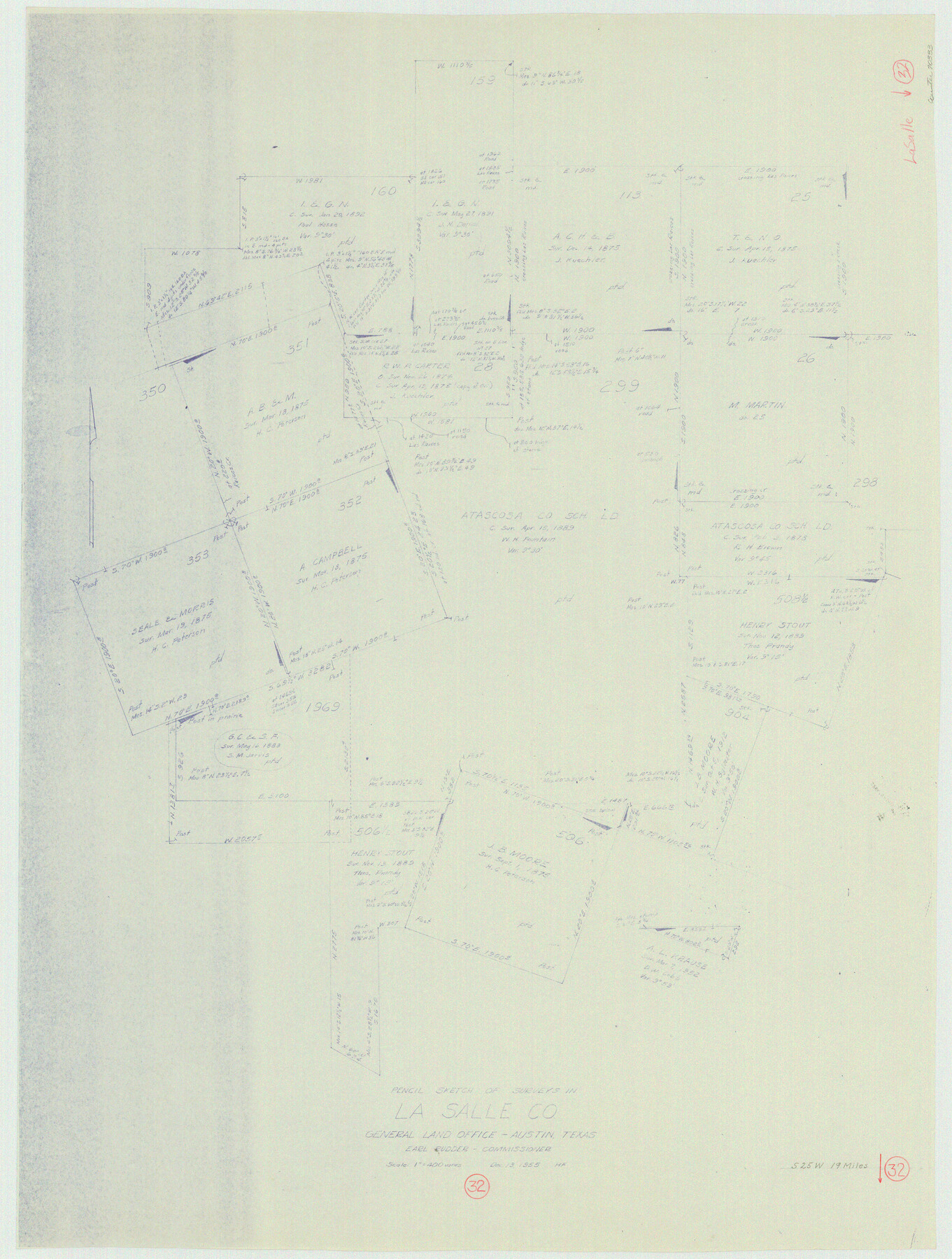 70333, La Salle County Working Sketch 32, General Map Collection