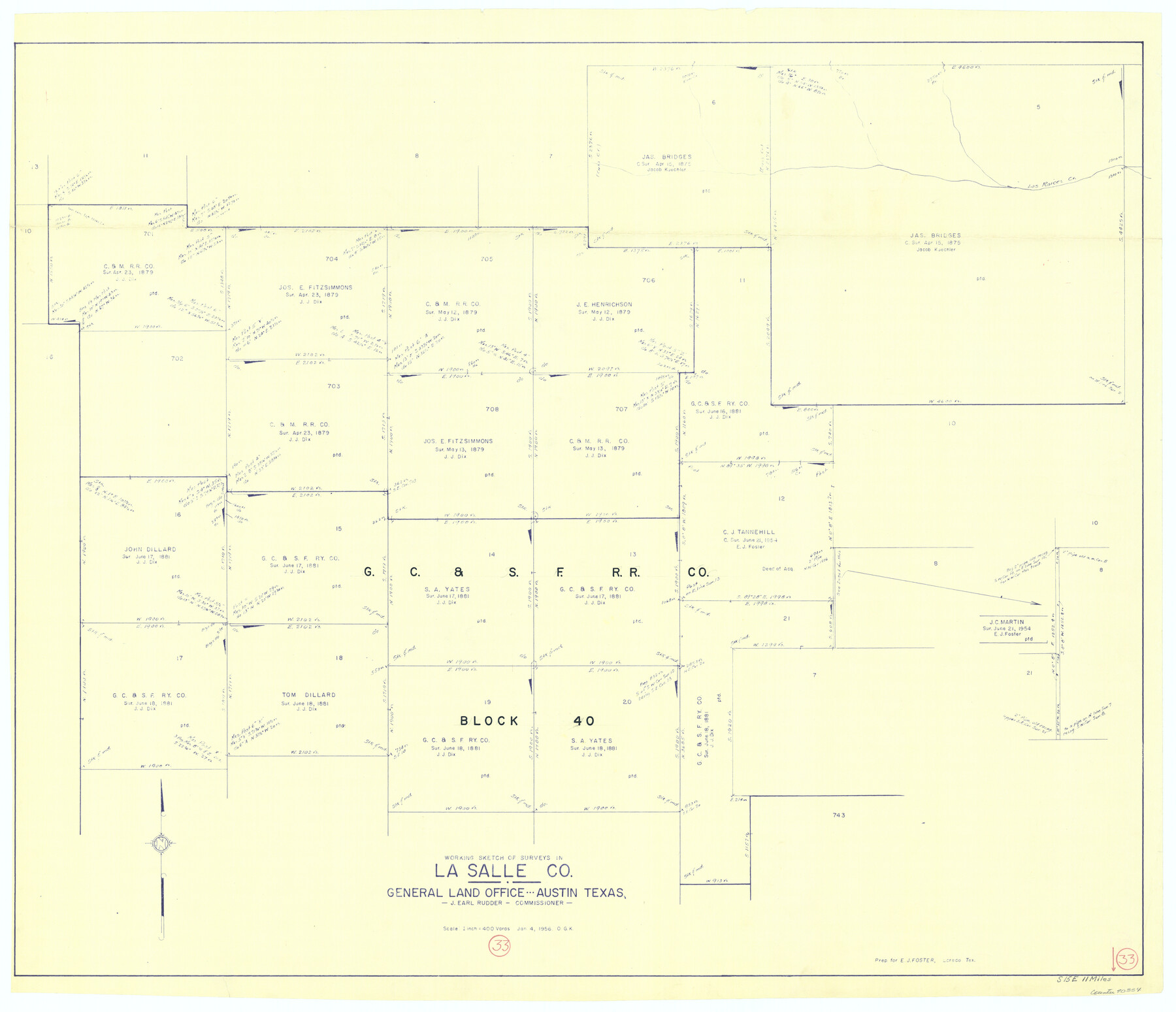 70334, La Salle County Working Sketch 33, General Map Collection