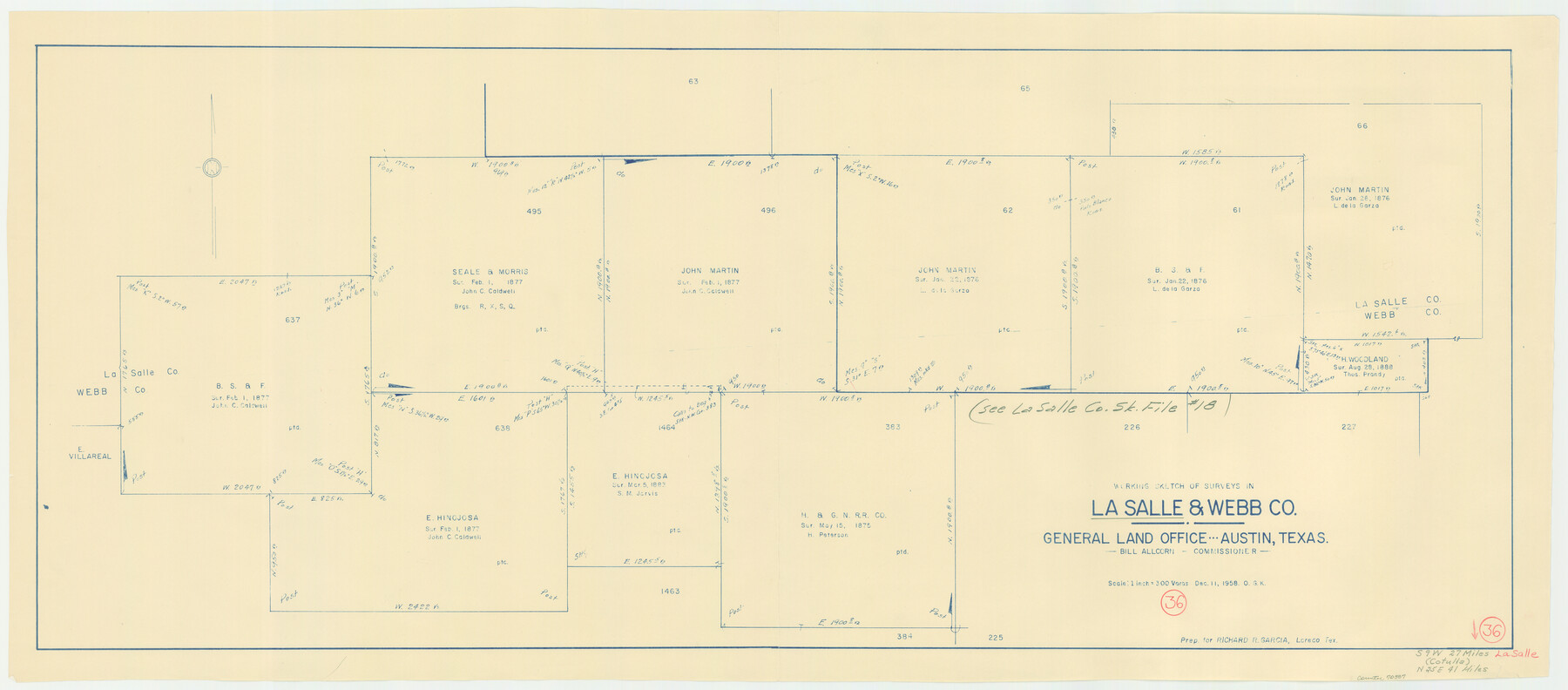 70337, La Salle County Working Sketch 36, General Map Collection
