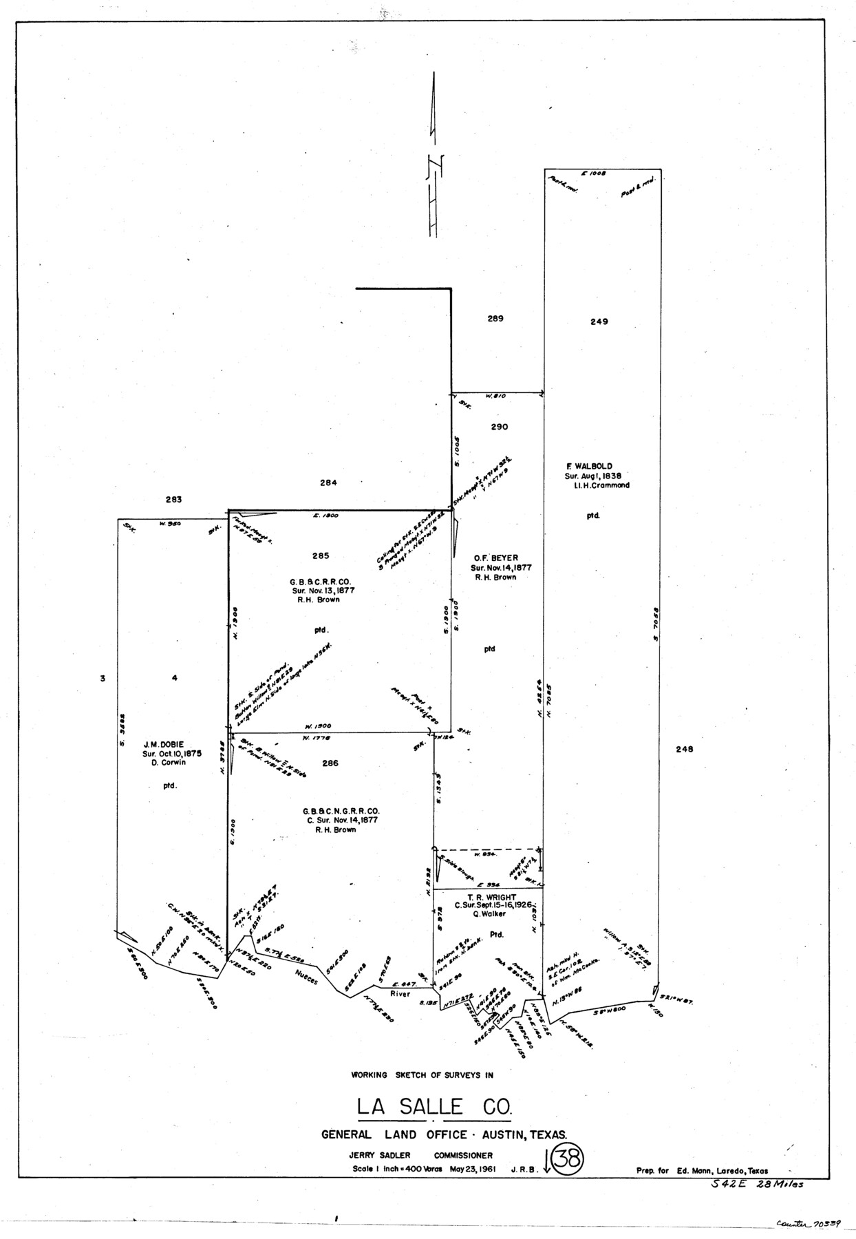 70339, La Salle County Working Sketch 38, General Map Collection