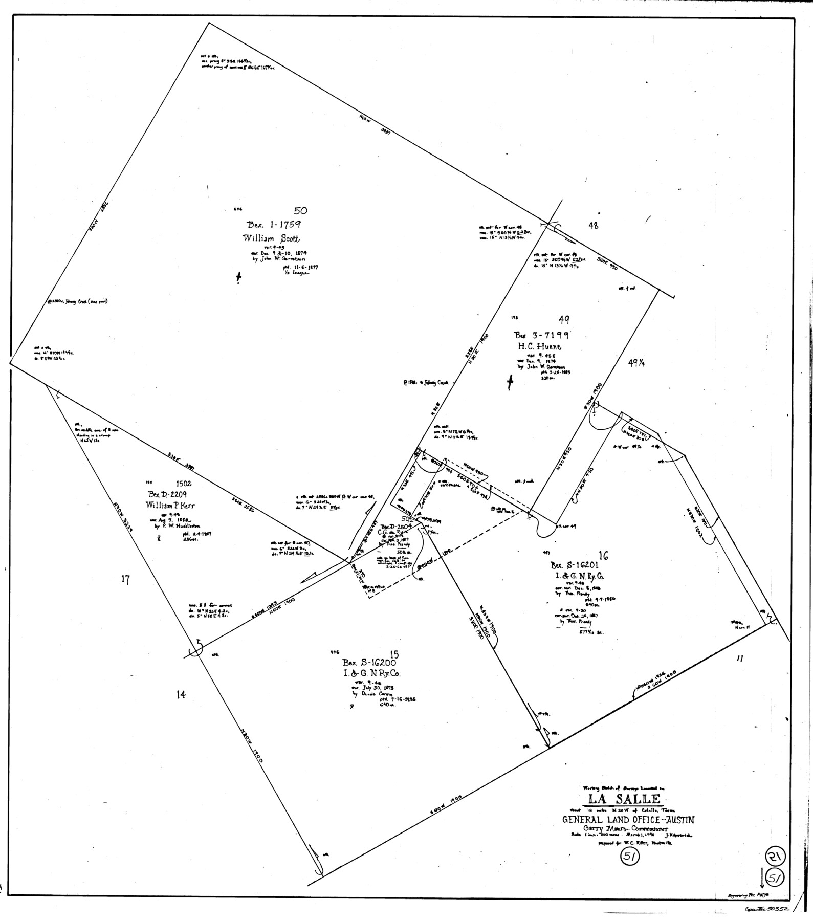 70352, La Salle County Working Sketch 51, General Map Collection