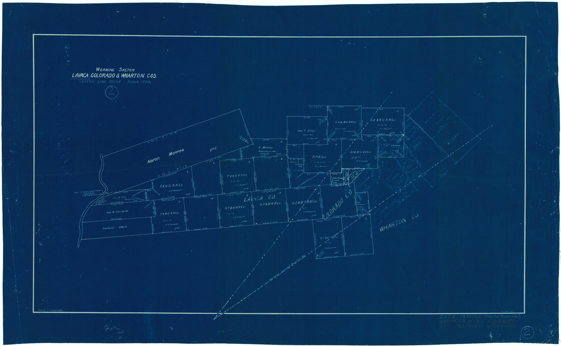 70355, Lavaca County Working Sketch 2, General Map Collection