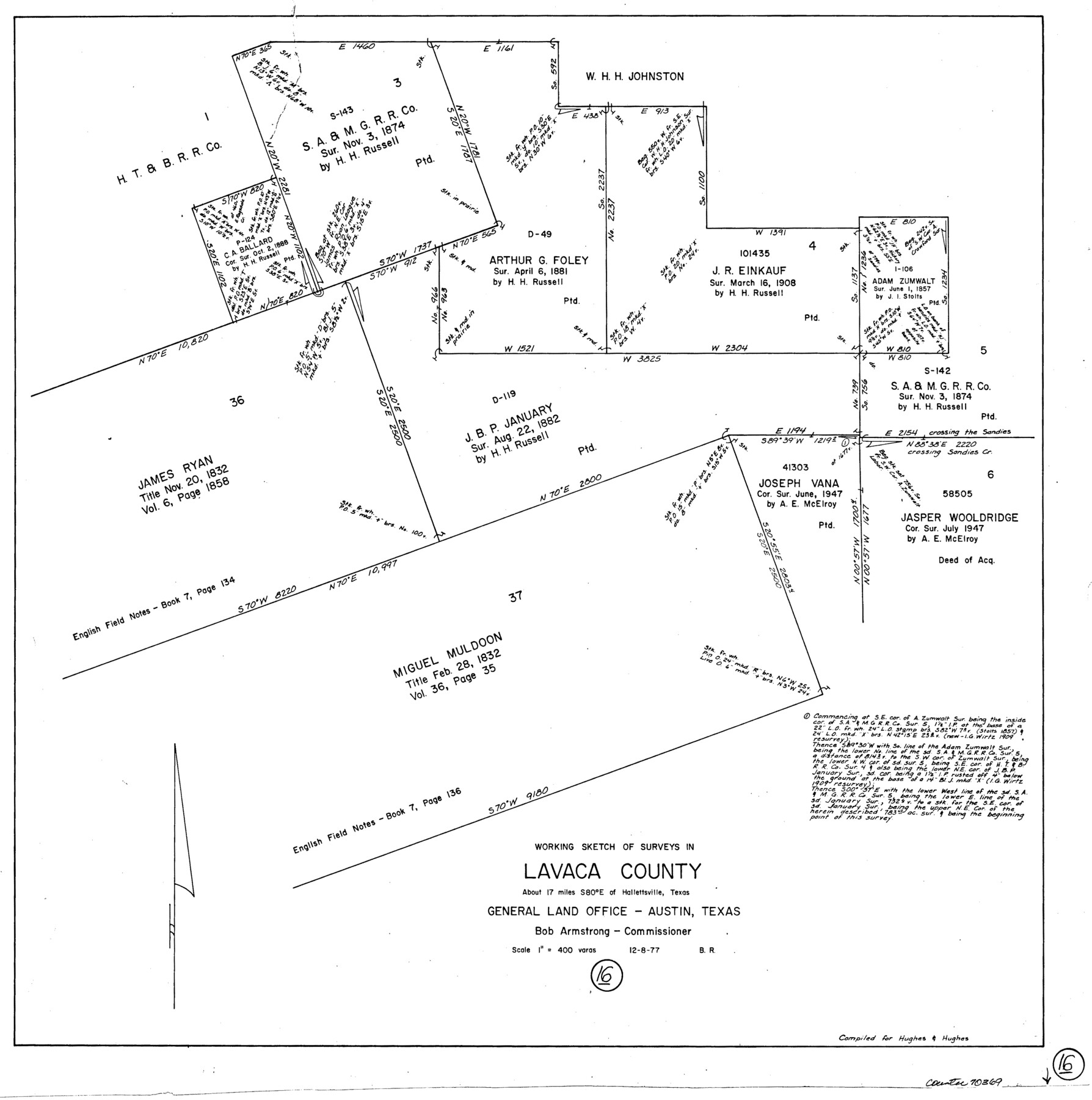 70369, Lavaca County Working Sketch 16, General Map Collection