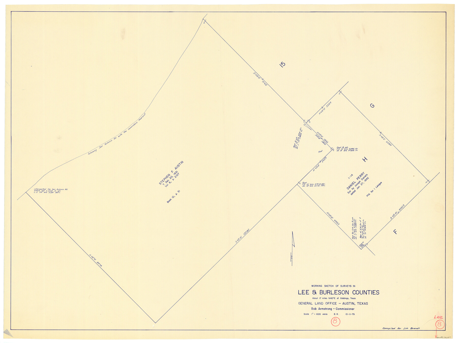 70387, Lee County Working Sketch 8, General Map Collection
