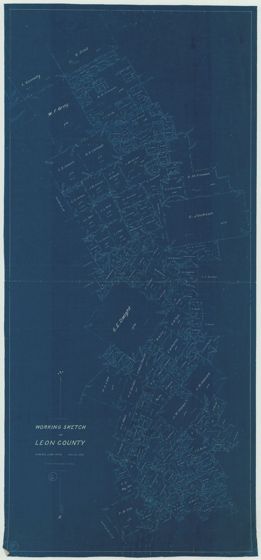 70405, Leon County Working Sketch 6, General Map Collection