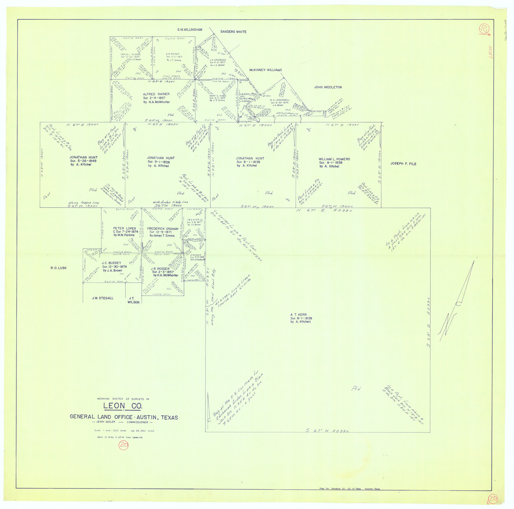 70419, Leon County Working Sketch 20, General Map Collection