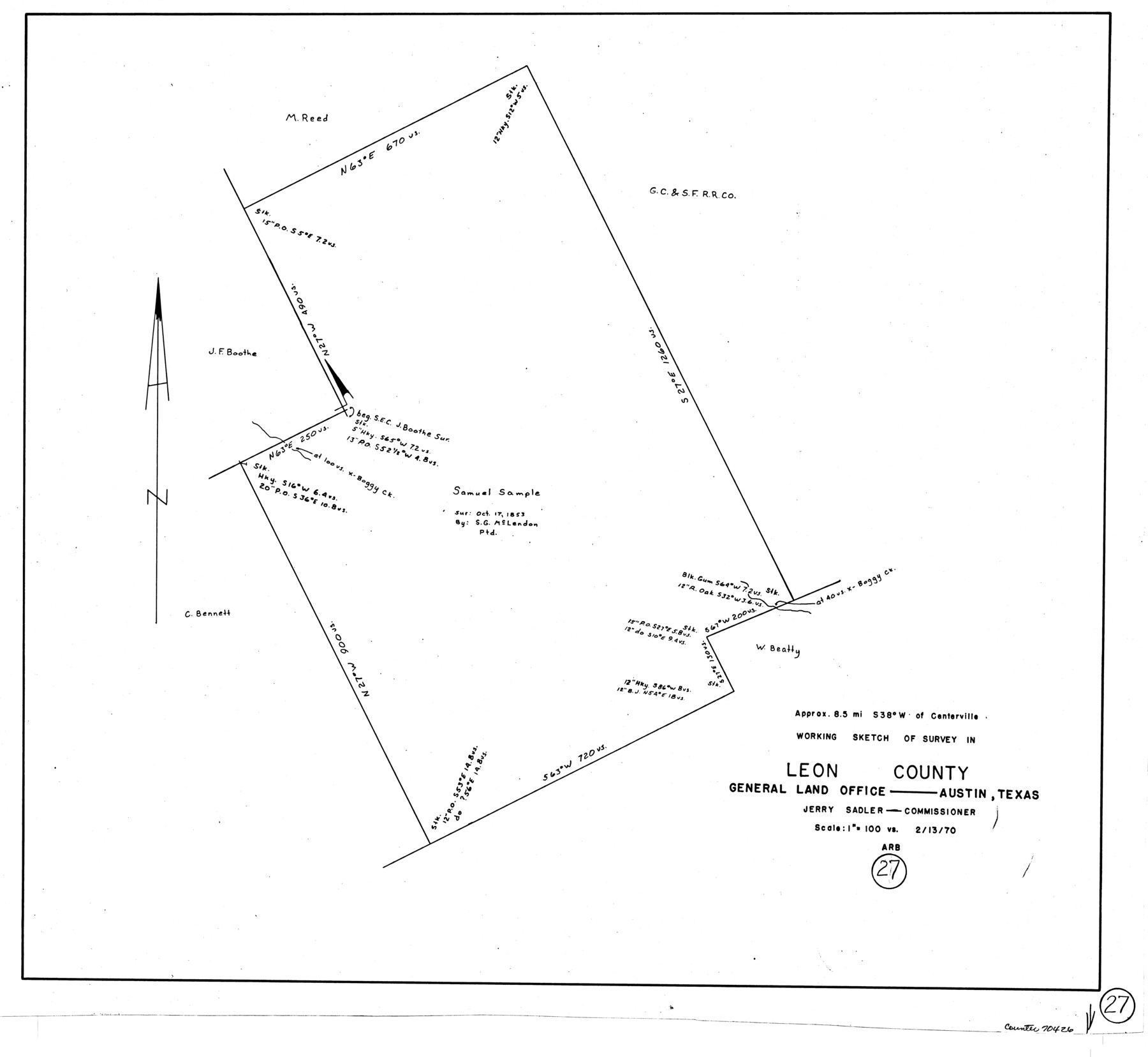 70426, Leon County Working Sketch 27, General Map Collection