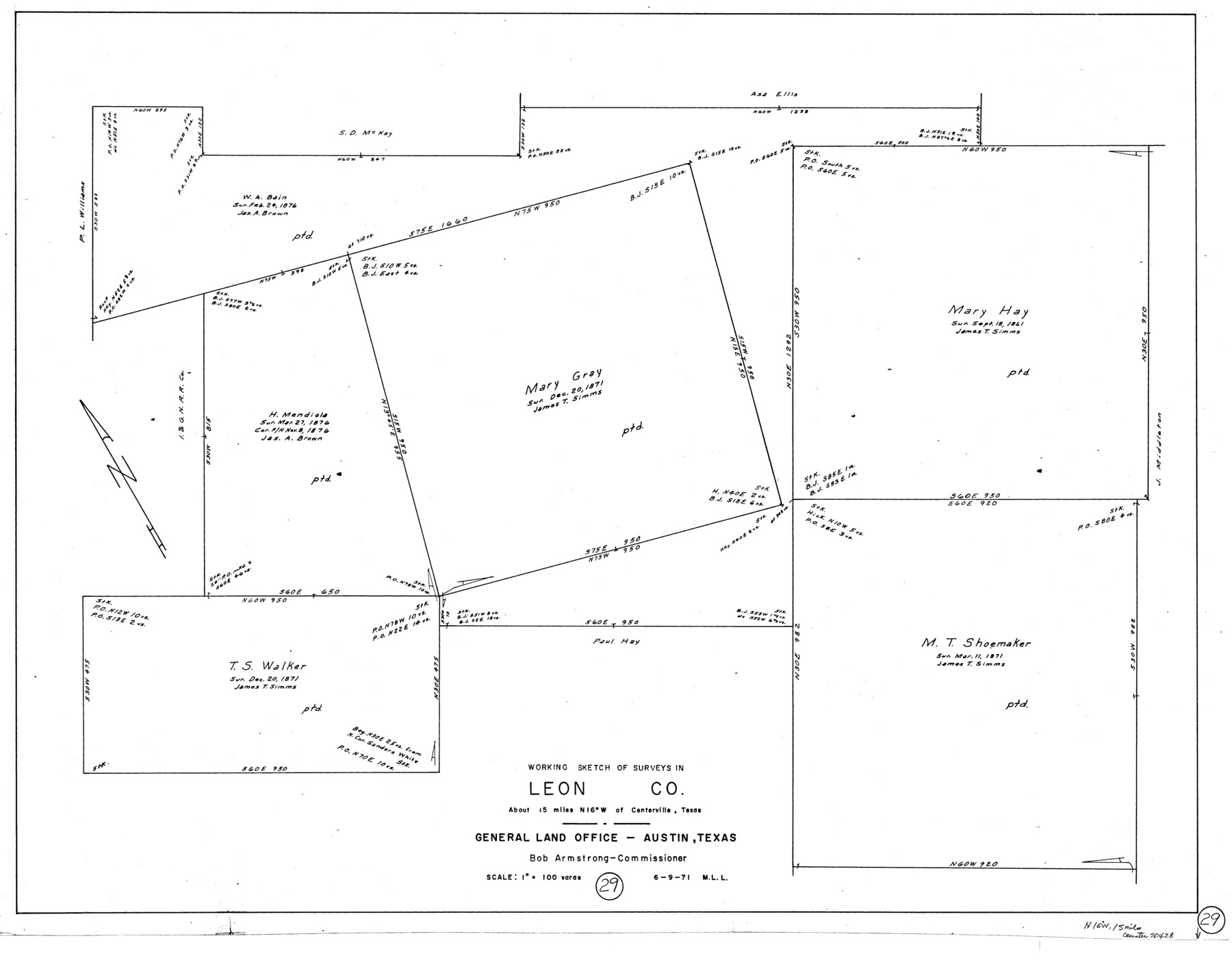 70428, Leon County Working Sketch 29, General Map Collection
