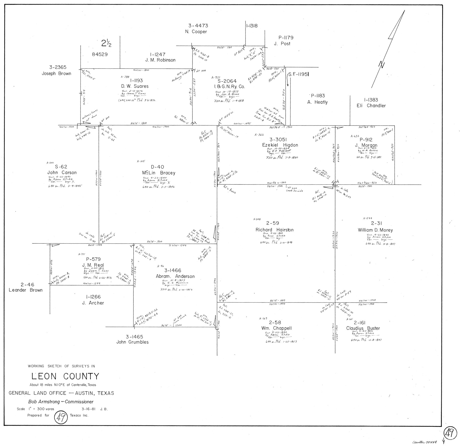 70448, Leon County Working Sketch 49, General Map Collection